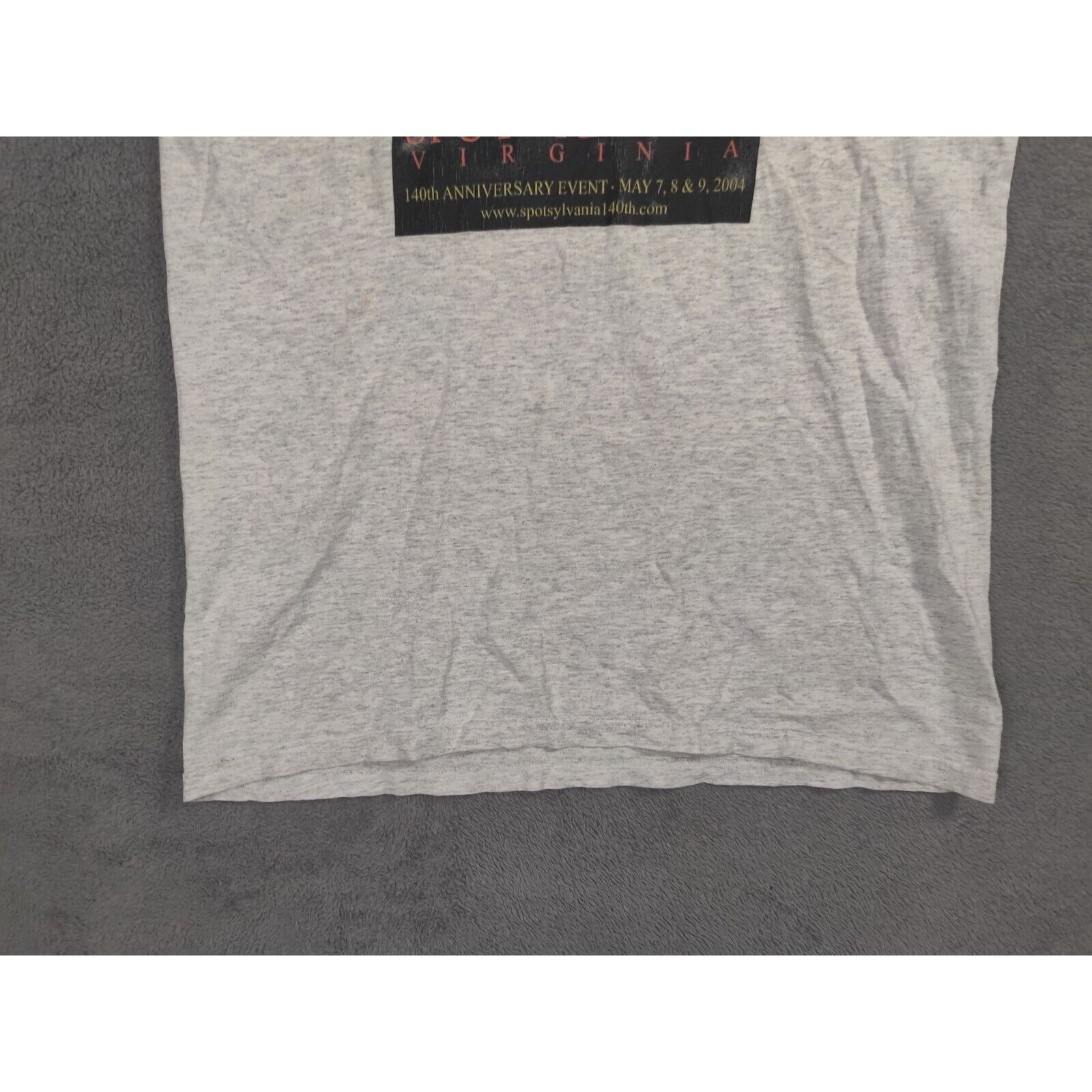 Hanes VINTAGE Virginia Shirt Adult Mens The Battle of Spotsylvania Size US M / EU 48-50 / 2 - 5 Thumbnail