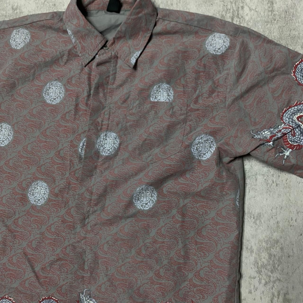 Other Grey and red dragon button-up shirt #grunge Size US XL / EU 56 / 4 - 2 Thumbnail