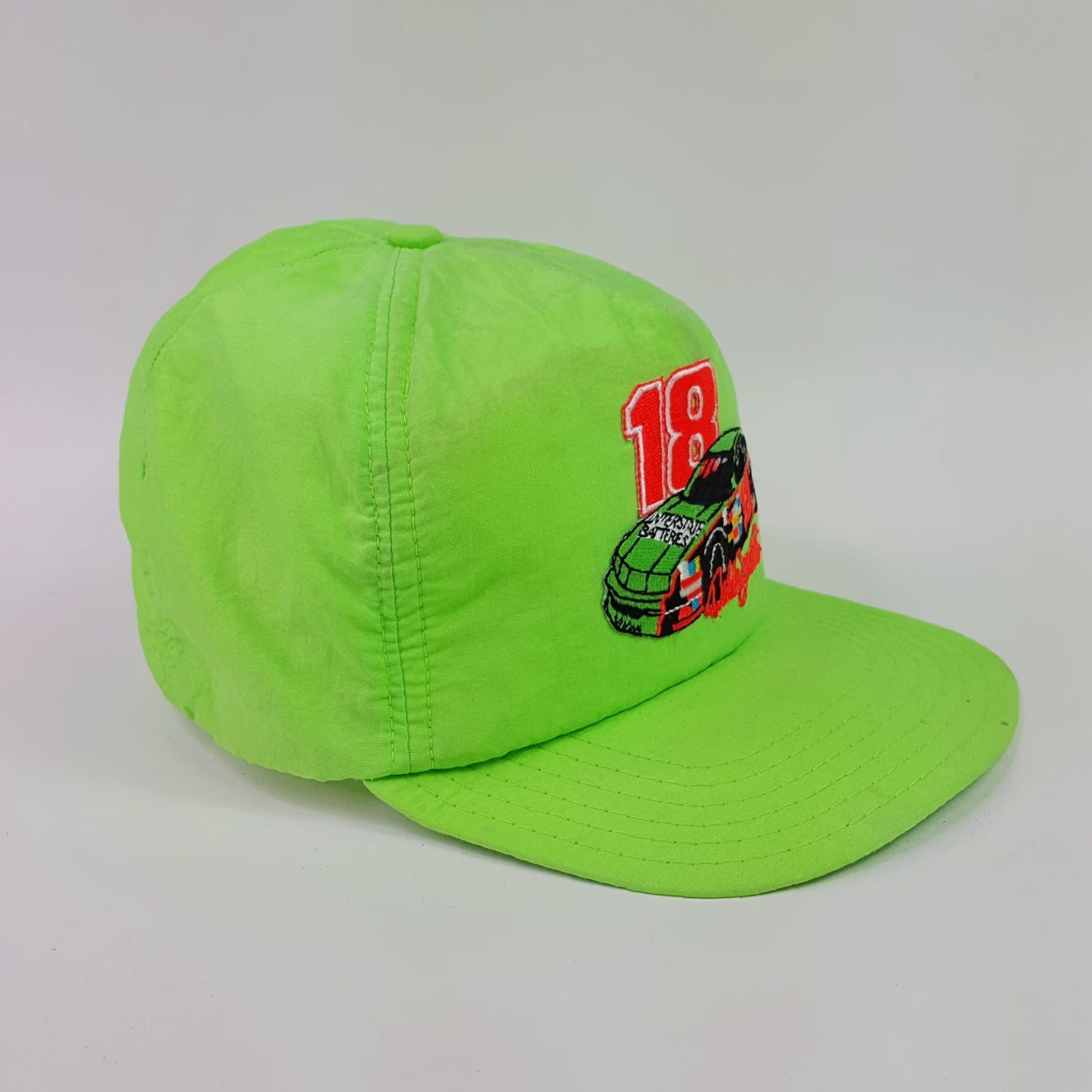 NASCAR VINTAGE NASCAR Dale Jarrett Neon Green USA Trucker Hat Snapback Cap Car, Adjustable, Embroidered, Lightweight, Breathable, Solid Green, Men Size ONE SIZE - 7 Thumbnail