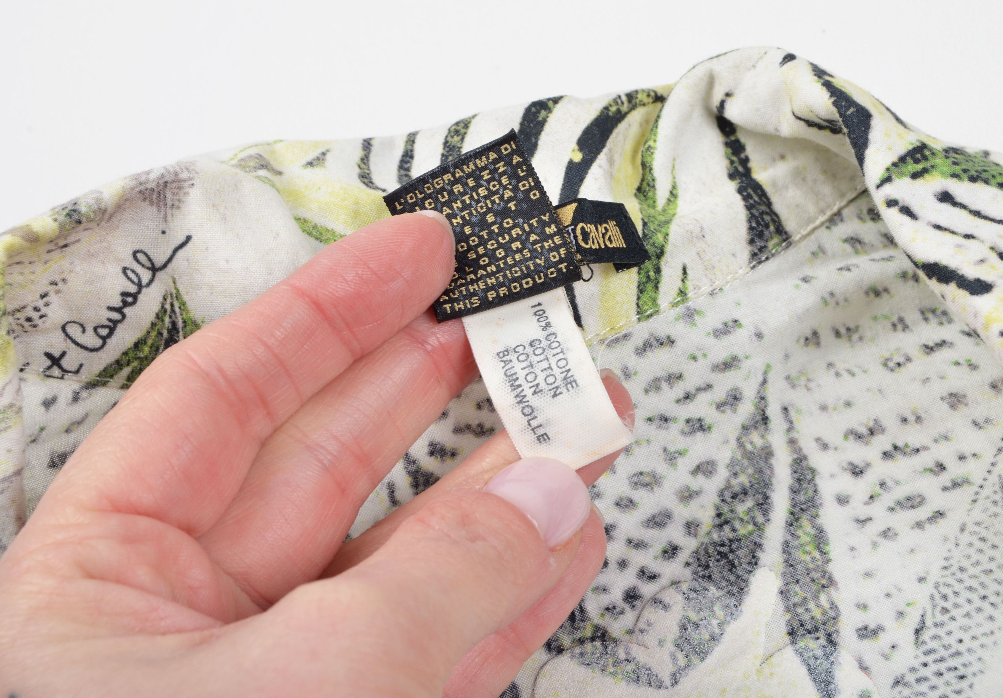 Just Cavalli Vintage Just Cavalli Beachwear 90's Floral Hawaii Shirt Size US M / EU 48-50 / 2 - 8 Thumbnail