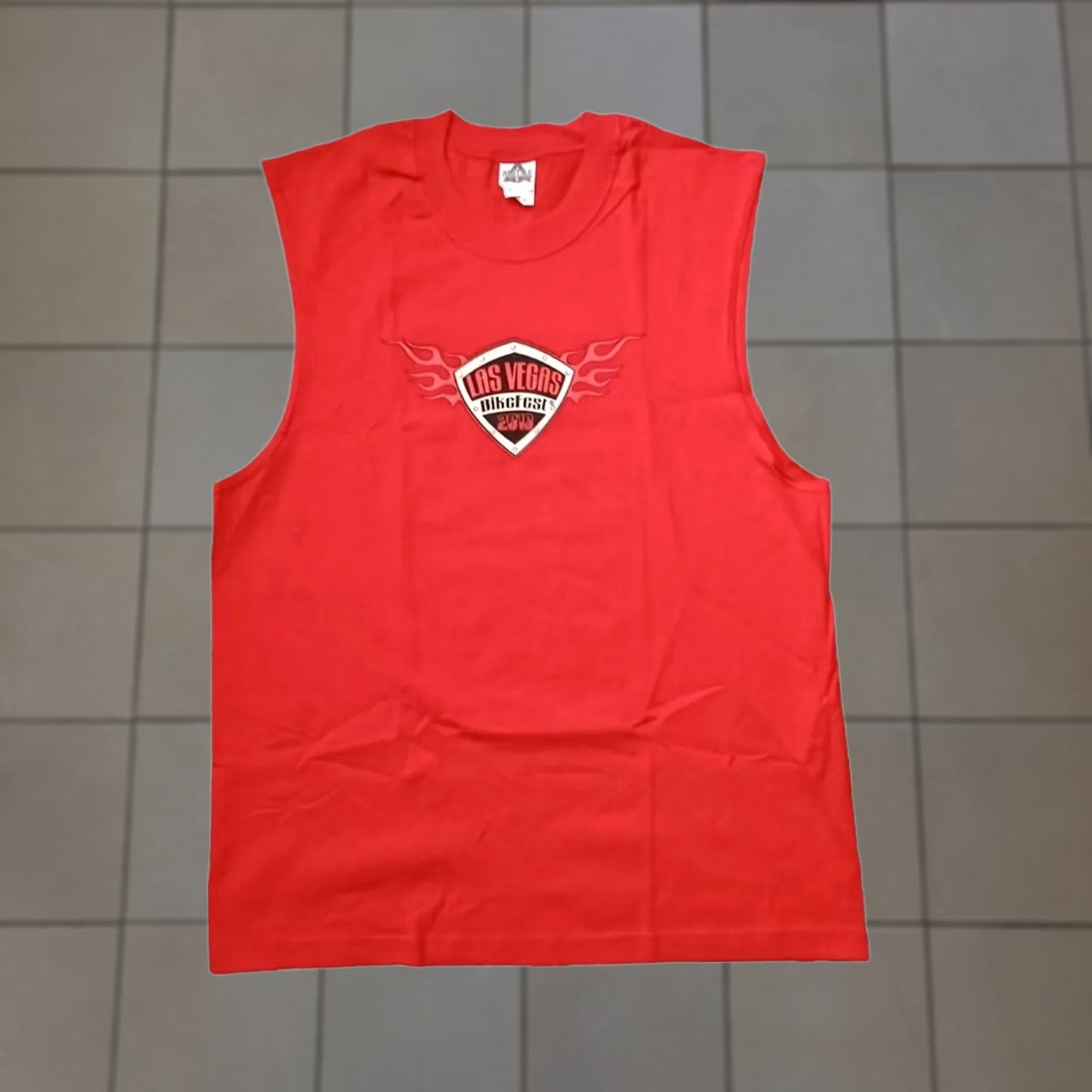 Doublet VINTAGE Las Vegas Bike Fest T Shirt Mens L Red 10th Anniversary Double Side Logo 2010 Size US L / EU 52-54 / 3 - 1 Thumbnail