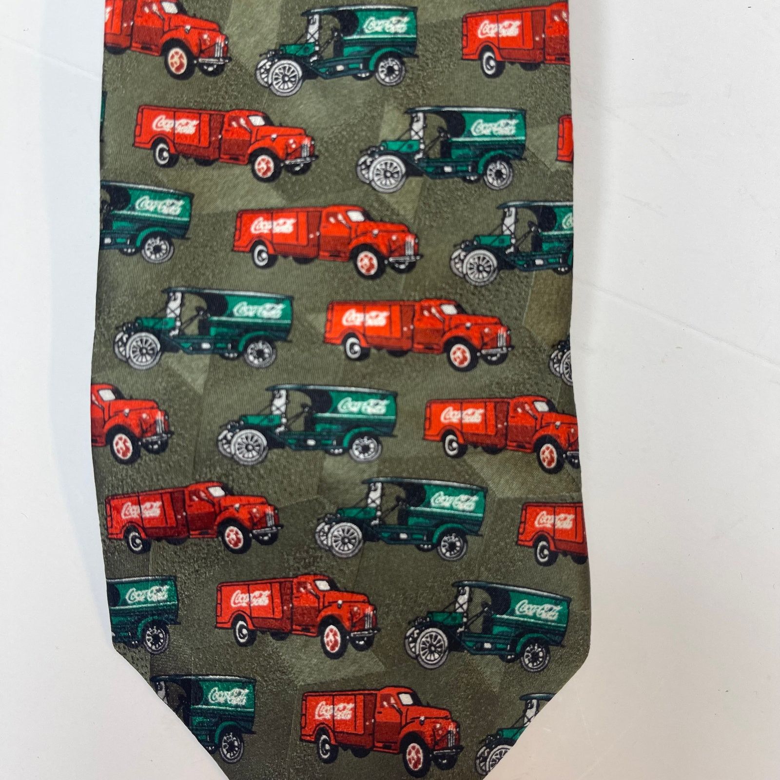Coca Cola Coca Cola Vintage Delivery Truck Men's Neck Tie Size ONE SIZE - 4 Thumbnail
