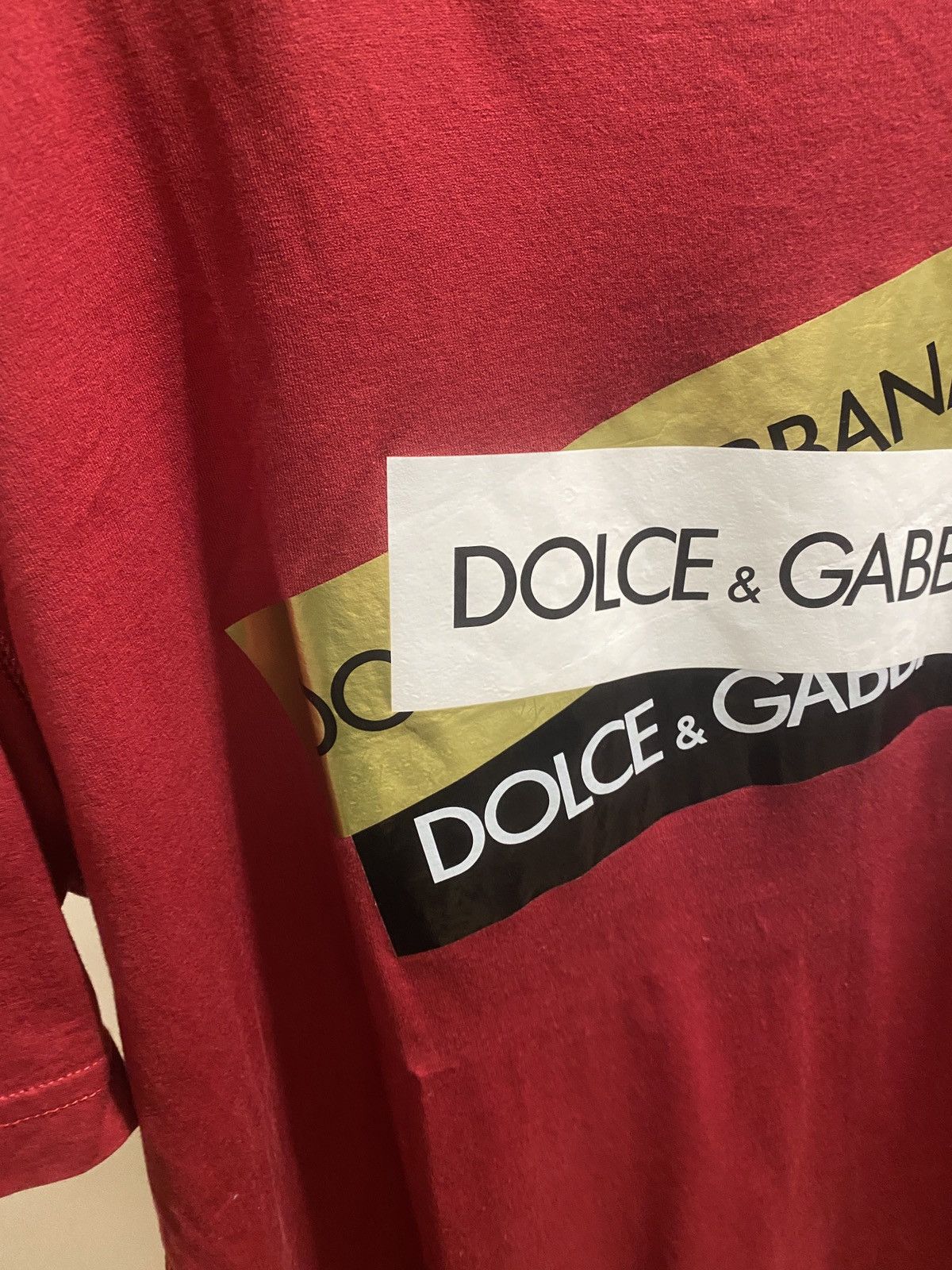 Dolce & Gabbana Luxury dolce & gabbana big logo drip tee Size US M / EU 48-50 / 2 - 5 Thumbnail