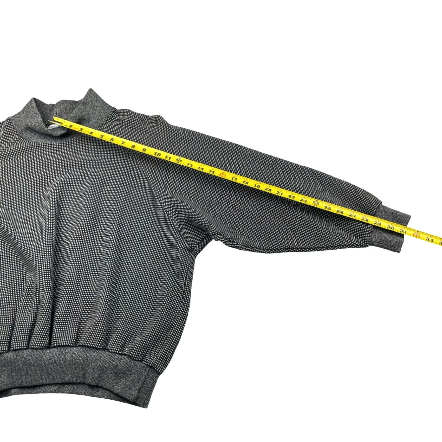 Giorgio Armani VINTAGE Giorgio Armani Men's Sweatshirt Gray Mock Turtleneck Medium Cotton Size US M / EU 48-50 / 2 - 6 Thumbnail