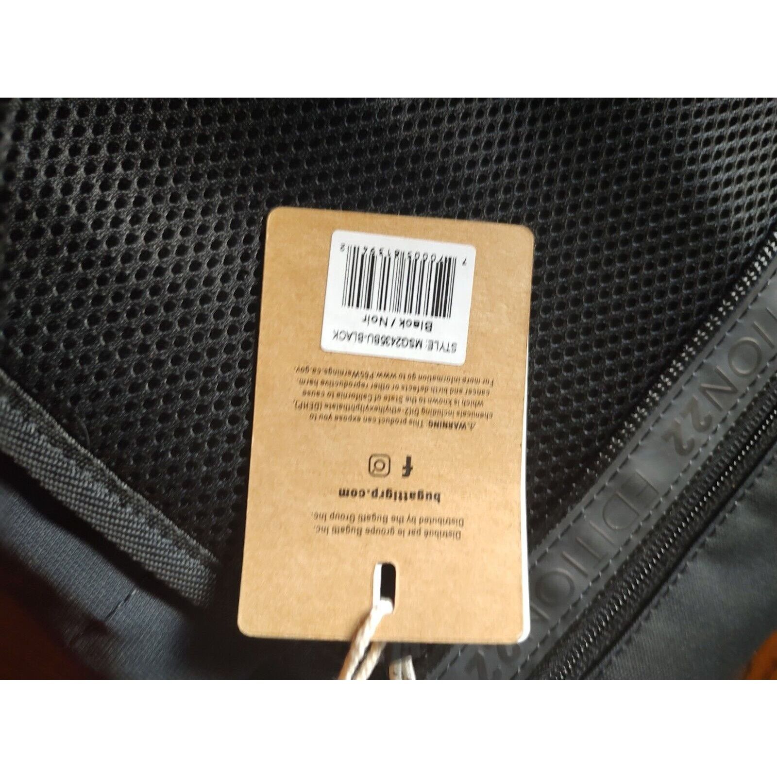 Bugatti NEW BUGATTI Black Briefcase Laptop Work Bag NWT Size 26 - 3 Thumbnail