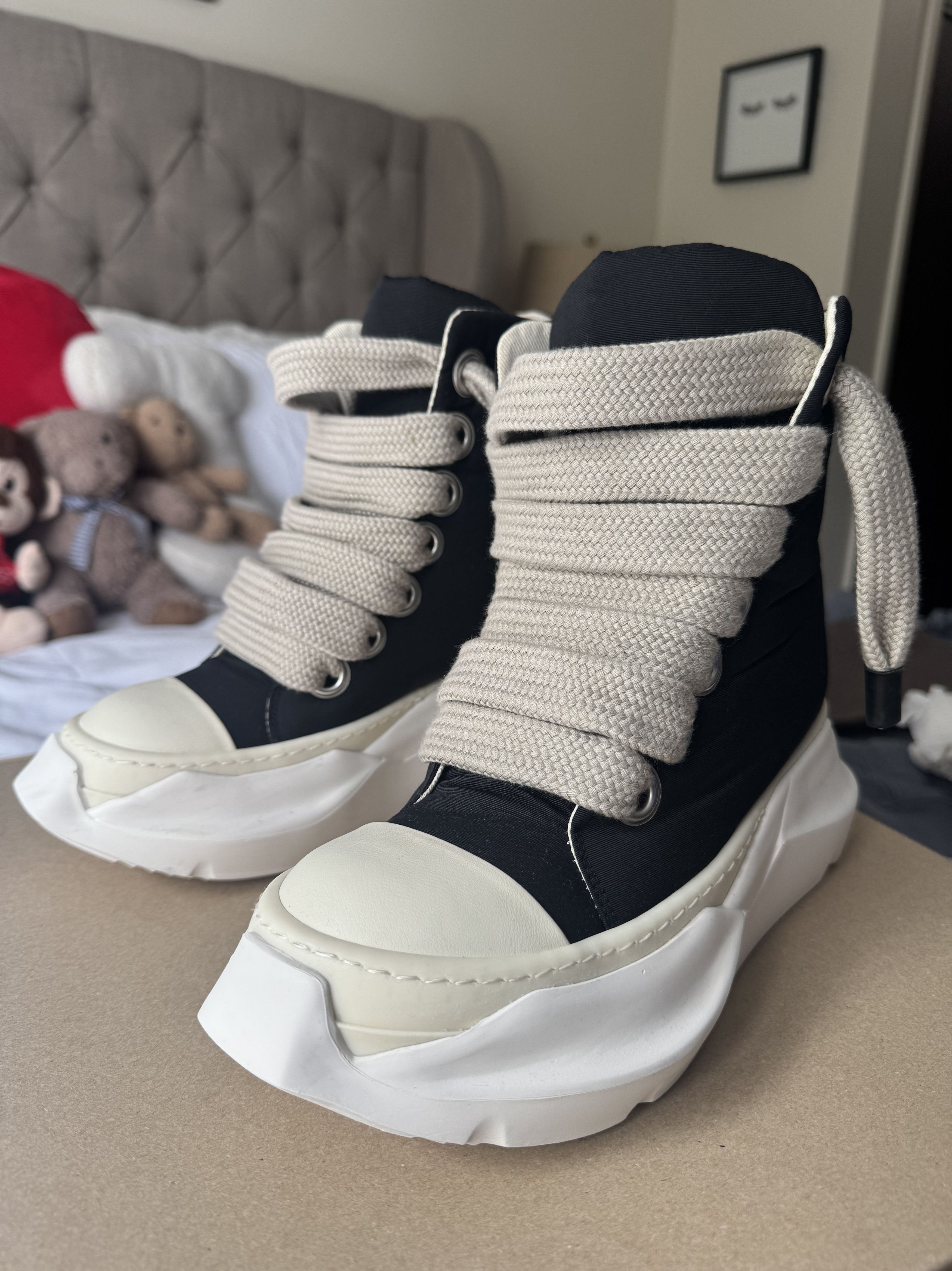 Rick Owens Drkshdw JUMBO LACED ABSTRACT SNEAKER Size US 7 / IT 37 - 1 Thumbnail