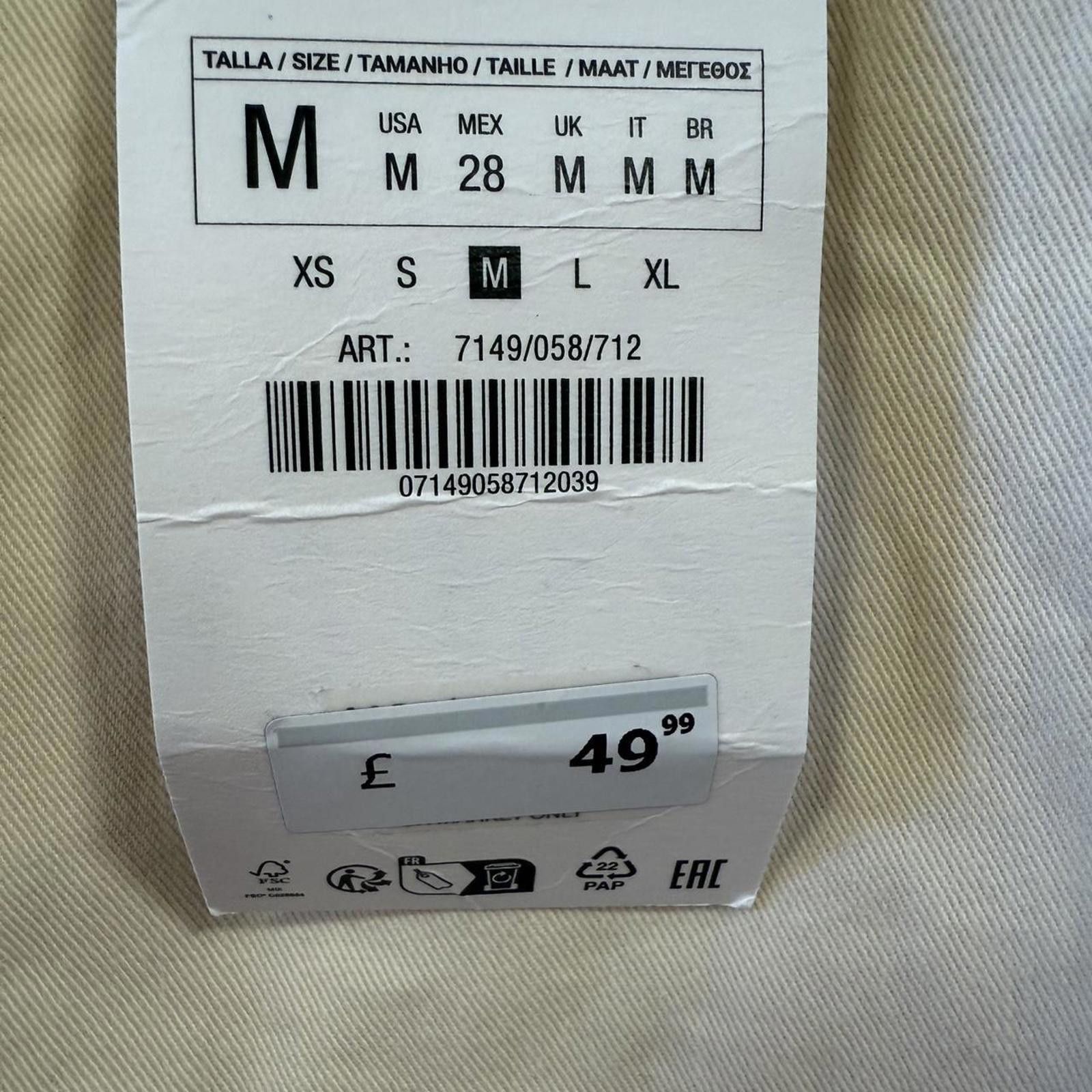 Other Women's Cream and White Trousers Size 32" / US 10 / IT 46 - 7 Thumbnail