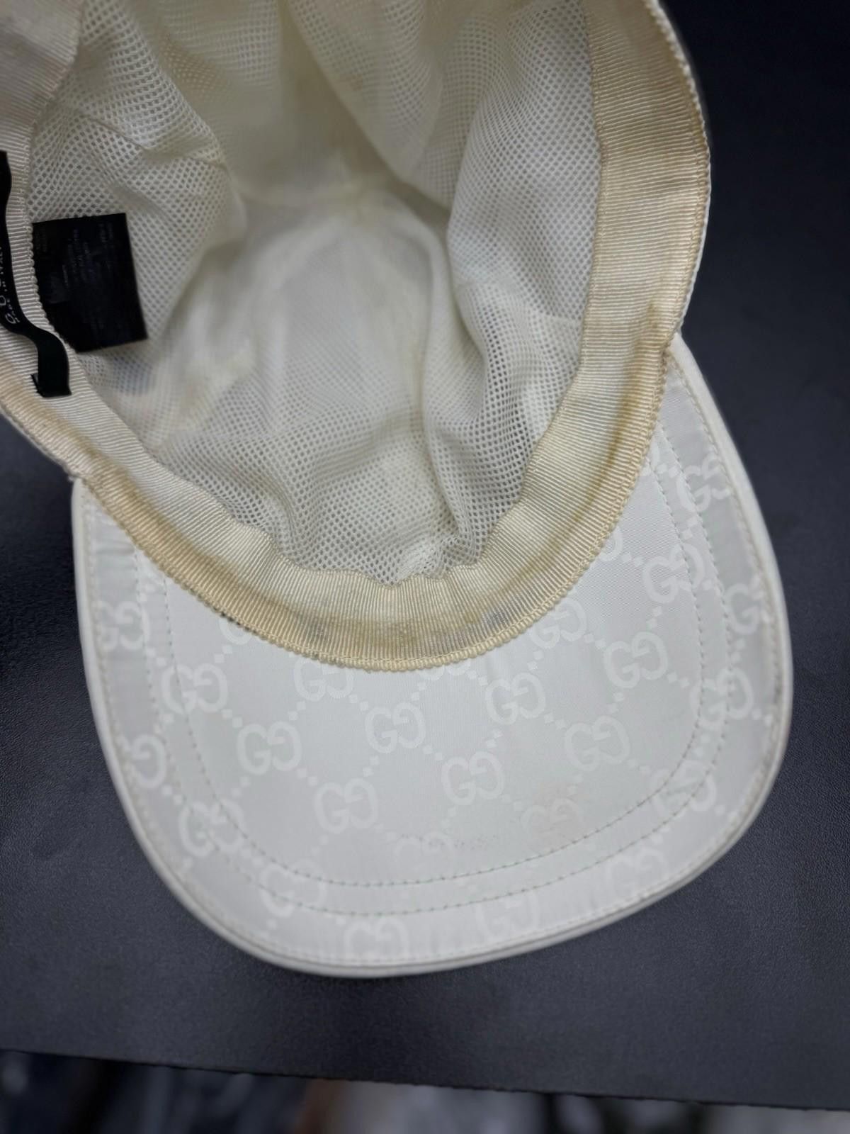 Gucci GUCCI Double G White Baseball Cap Nylon Luxurious Hat Size ONE SIZE - 12 Thumbnail