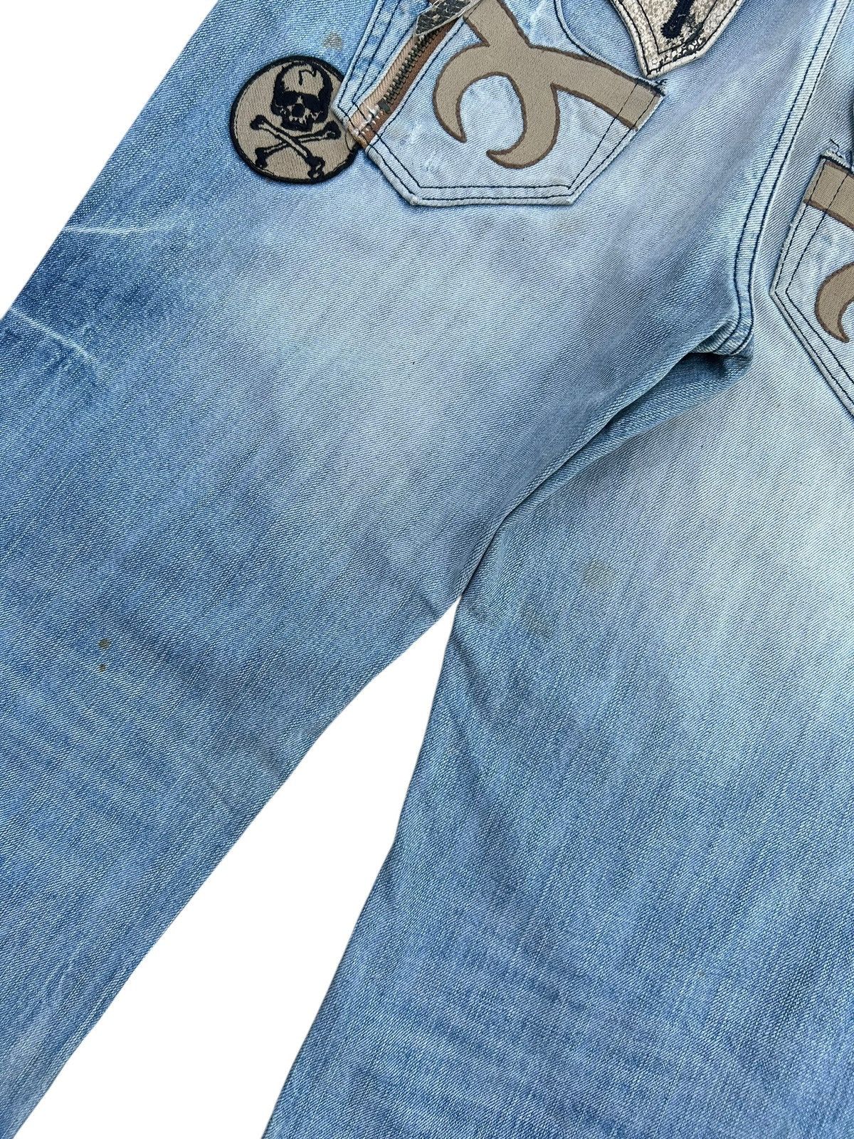 Kapital Red Pepper Japan Studded Snake Skin pocket Distressed Denim Size US 34 / EU 50 - 7 Thumbnail