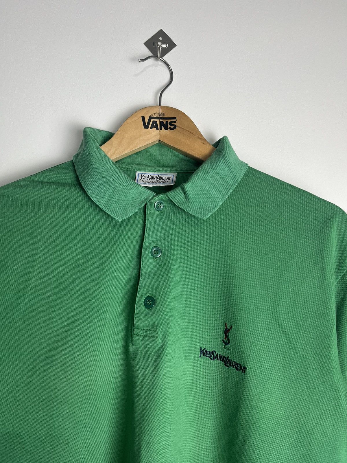 Designer × Yves Saint Laurent YvesSaintLaurent YSL Polos Embroidary Mini Logo Size US XL / EU 56 / 4 - 4 Thumbnail