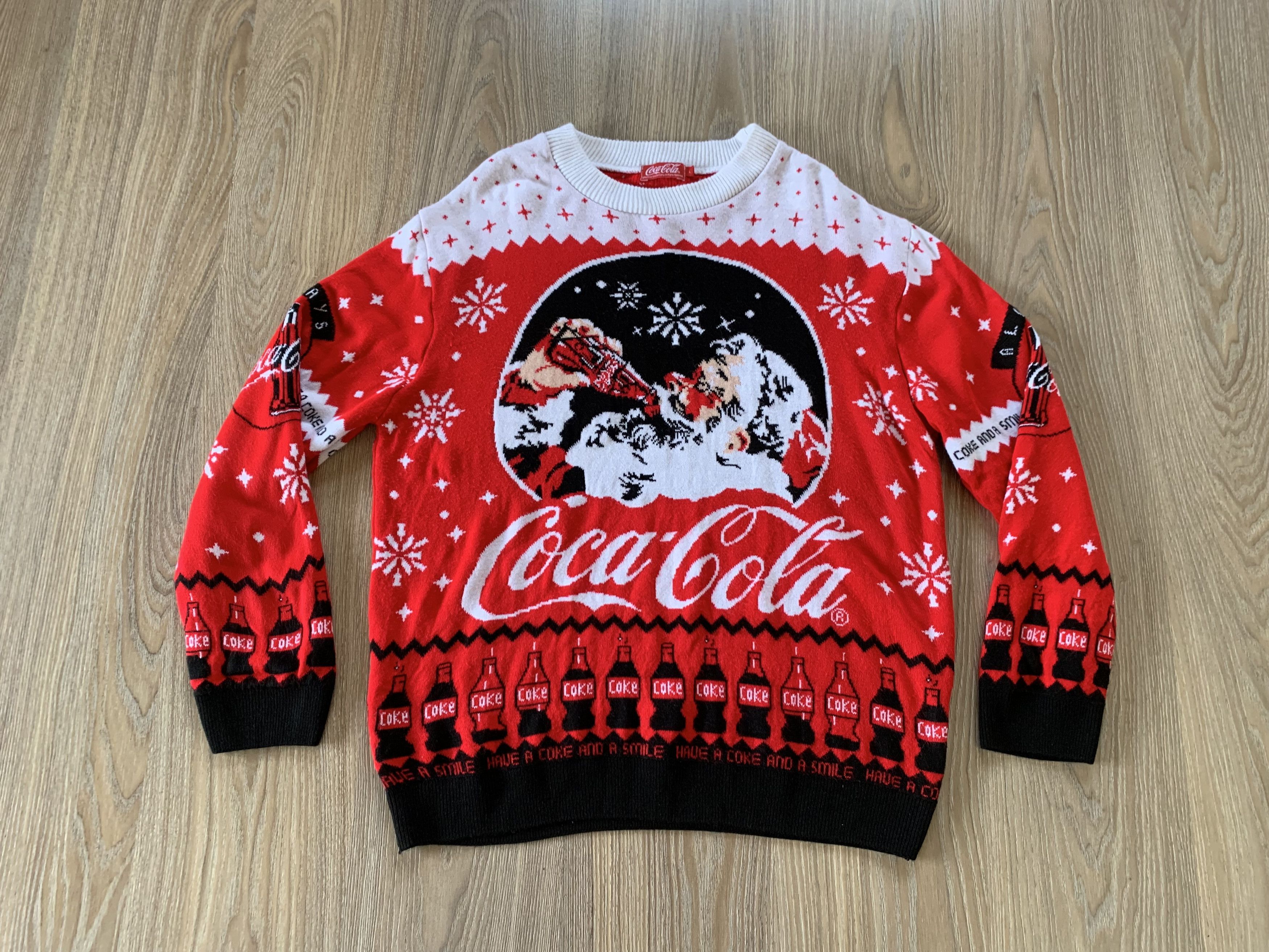 Coca Cola × Vintage Coca Cola Vintage Winter Sweater Size US L / EU 52-54 / 3 - 2 Thumbnail
