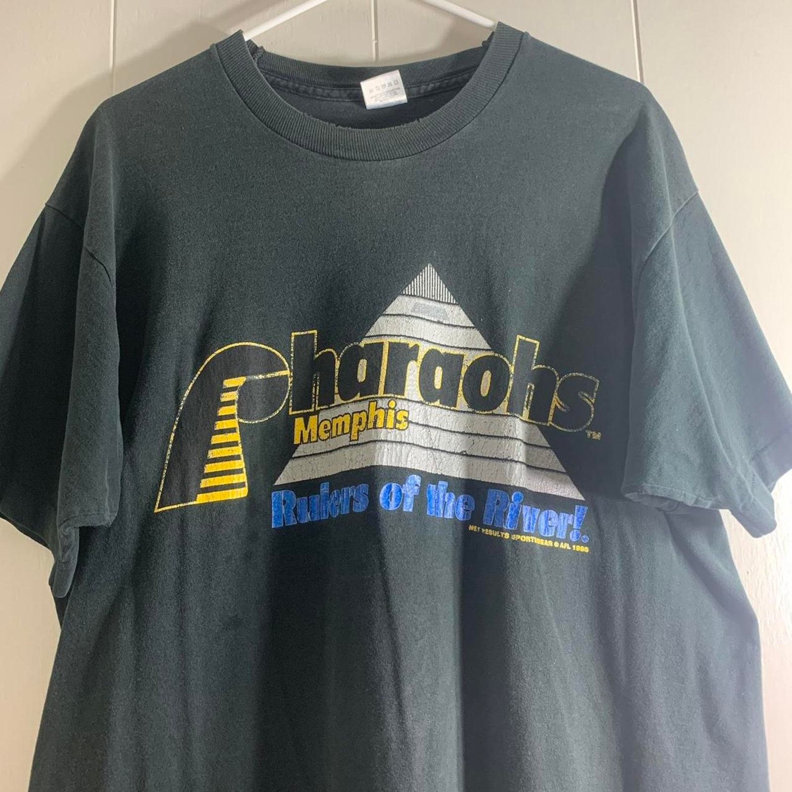 Fruit Of The Loom 1995 MEMPHIS PHARAOHS FOOTBALL single stitch tee shirt XL Size US XL / EU 56 / 4 - 3 Thumbnail