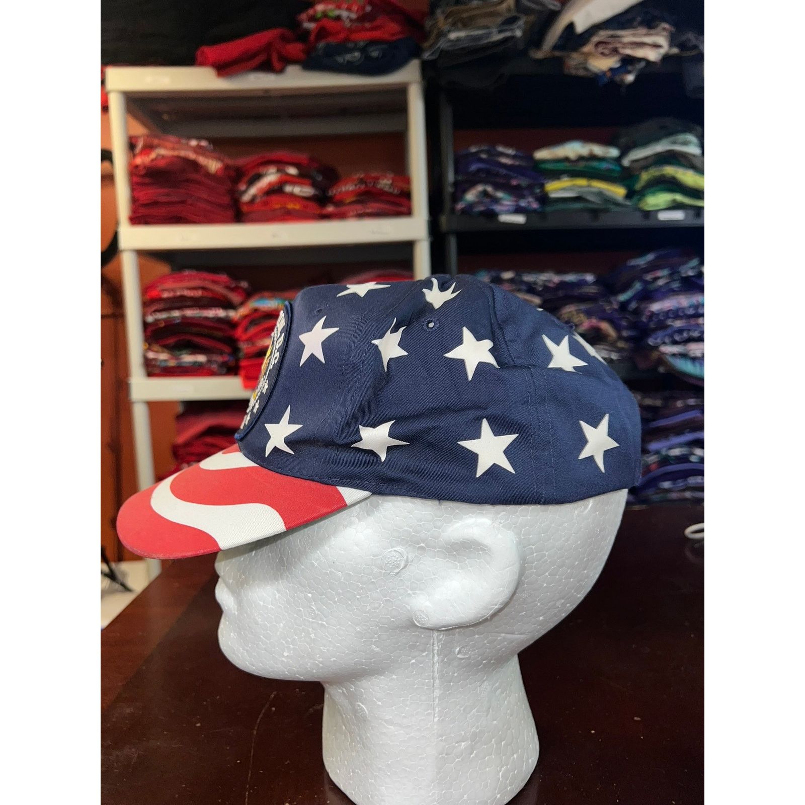 Vintage Vintage America Hat Washington DC USA United States Flag Cap Size ONE SIZE - 4 Thumbnail