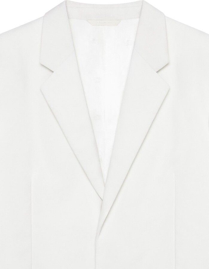 Givenchy o1w1db10325 Extra Fitted Jacket in White Size US XL / EU 56 / 4 - 2 Thumbnail