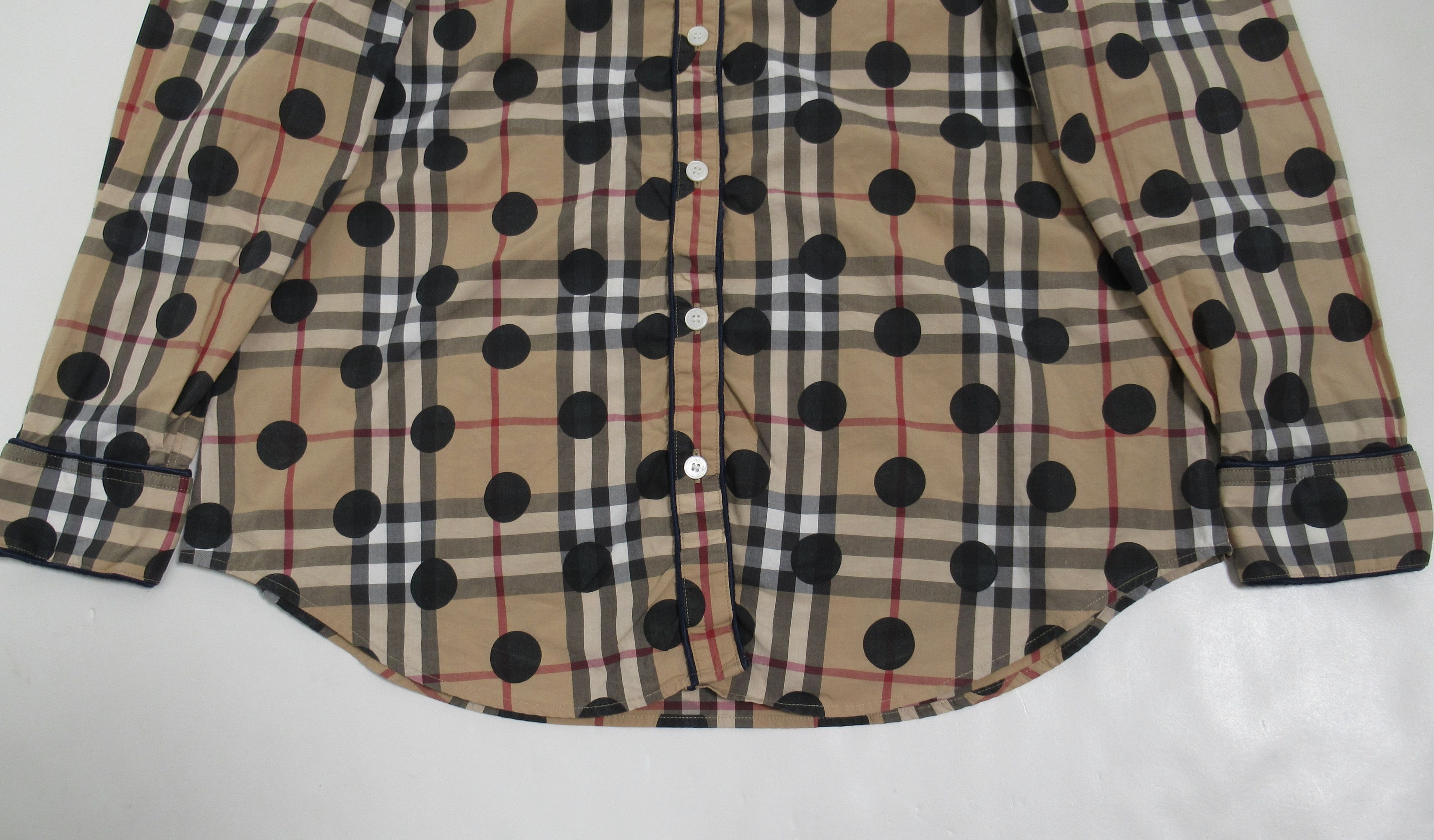 Burberry Burberry London England Polka-Dot Check Shirt Archive Beige Size S / US 4 / IT 40 - 3 Thumbnail