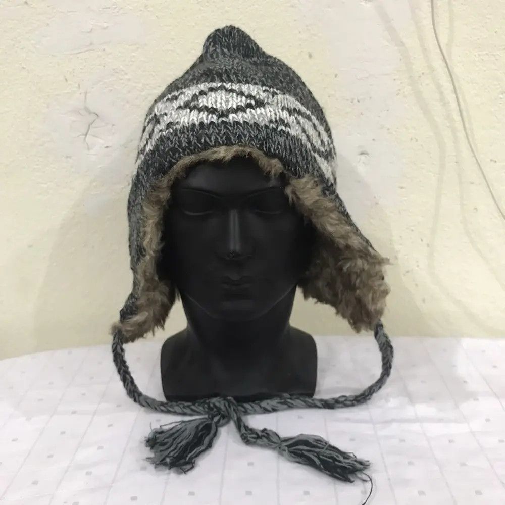 Japanese Brand Japanese Brand Earflap Beanie Hat Size ONE SIZE - 3 Thumbnail
