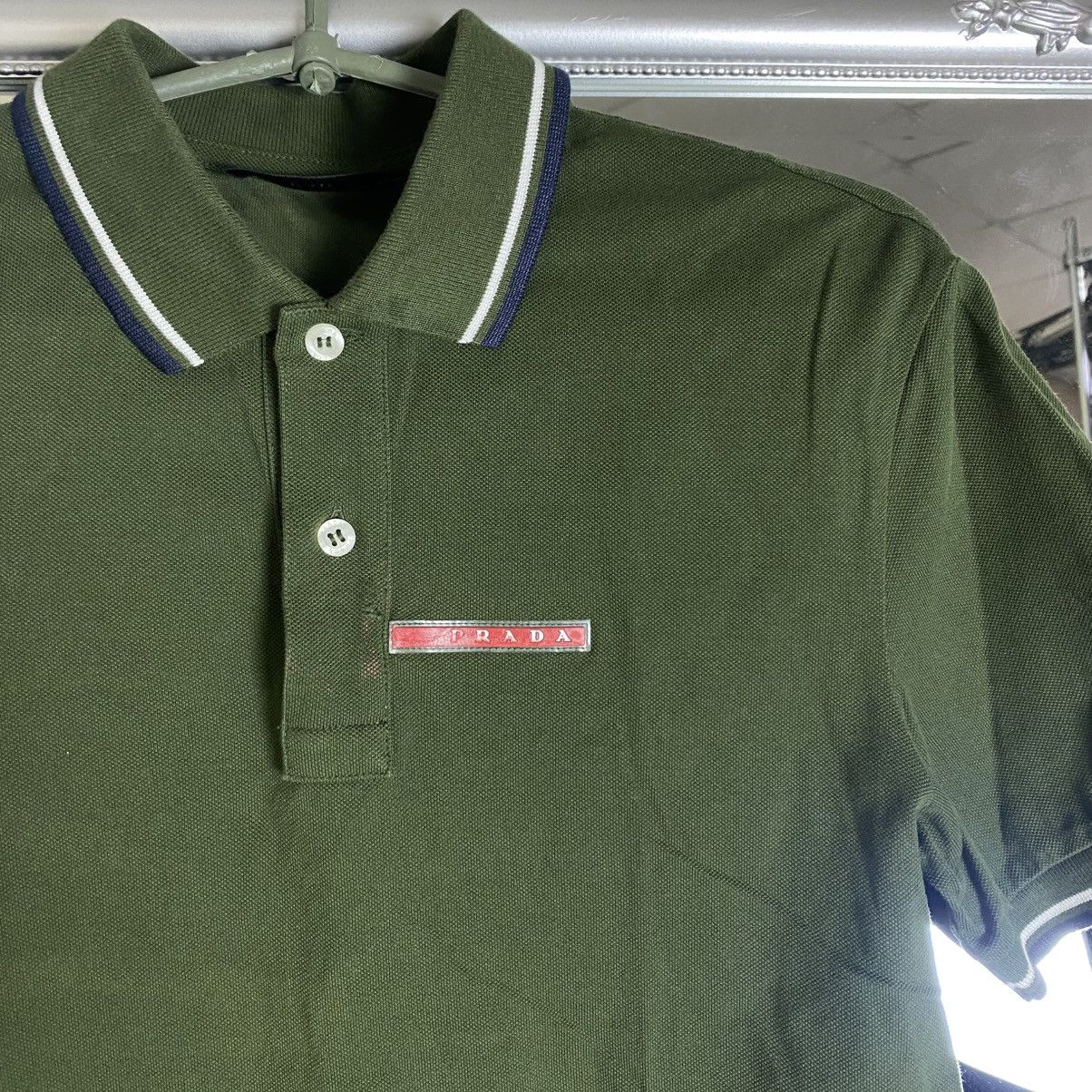 Prada Prada Polo T-Shirt Red Tab Size US M / EU 48-50 / 2 - 3 Thumbnail