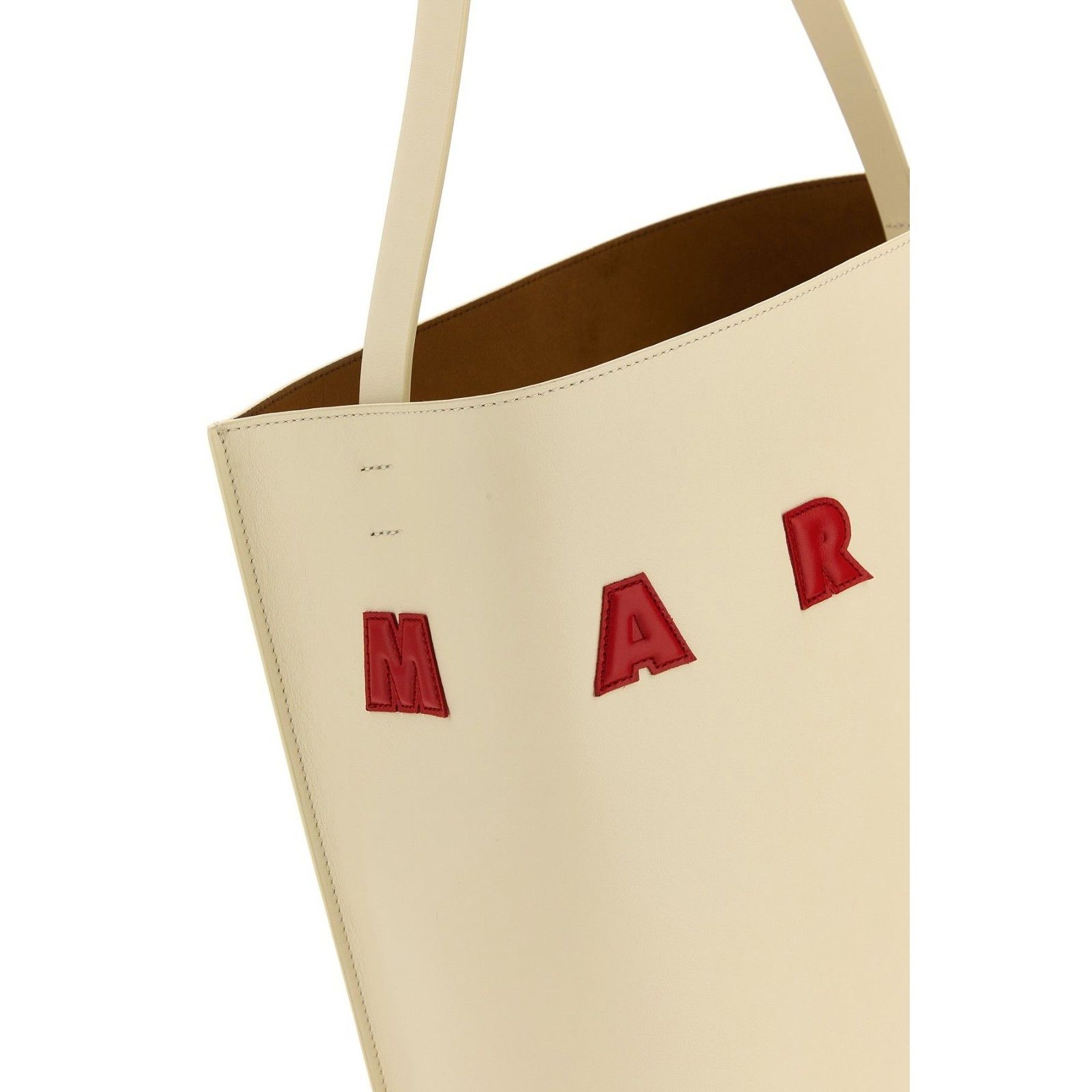 Marni MARNI Museo Medium White Leather Shoulder Bag New & Authenti Size ONE SIZE - 4 Thumbnail