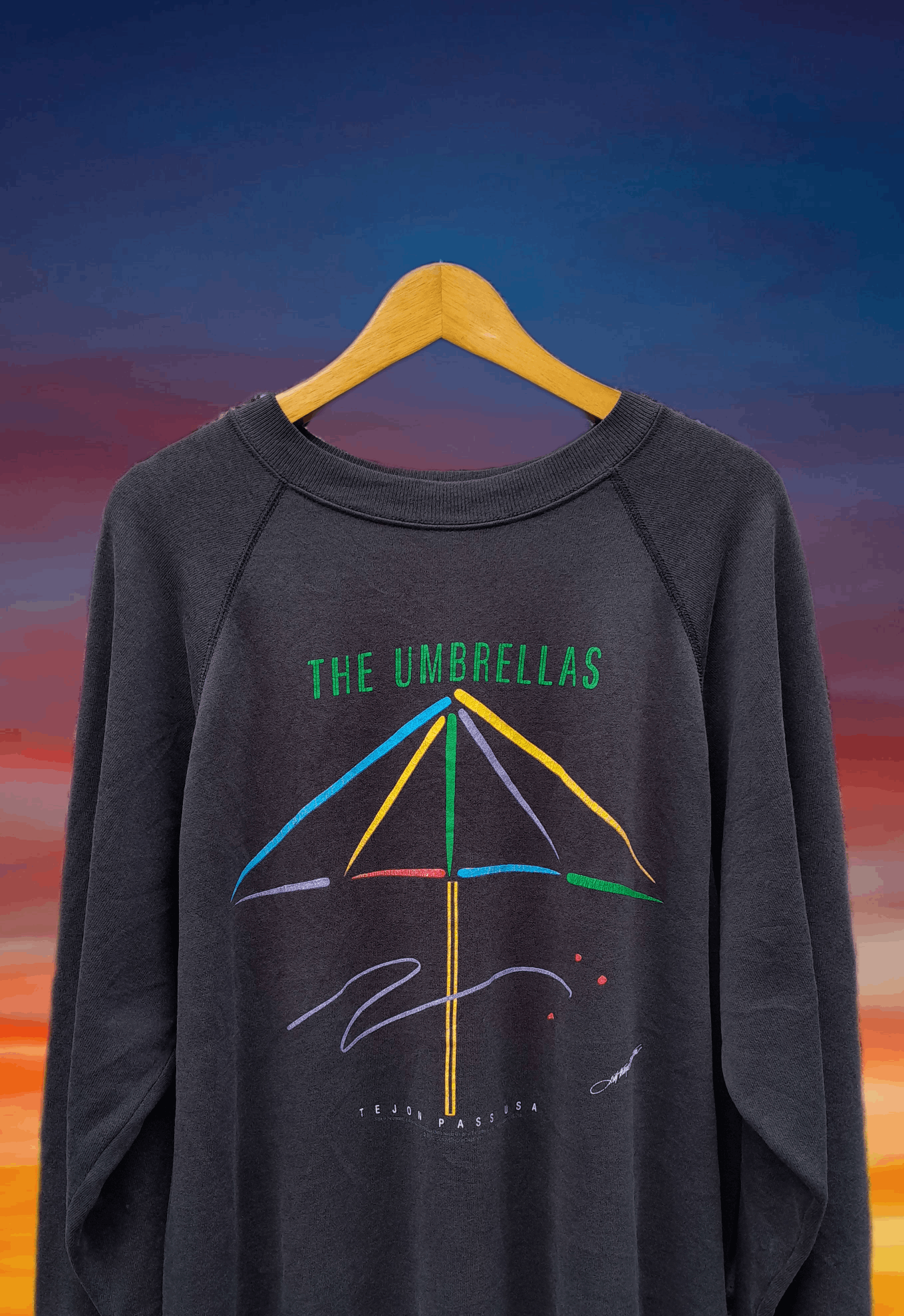 Band Tees × Vintage Vintage The Umbrellas Tejon Pass USA 1991 Sweatshirt Size US XL / EU 56 / 4 - 3 Thumbnail