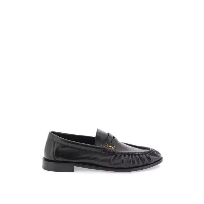 image of Saint Laurent Paris O1S22I1N0524 Loafers Mocc In Black, Women's (Size 7)