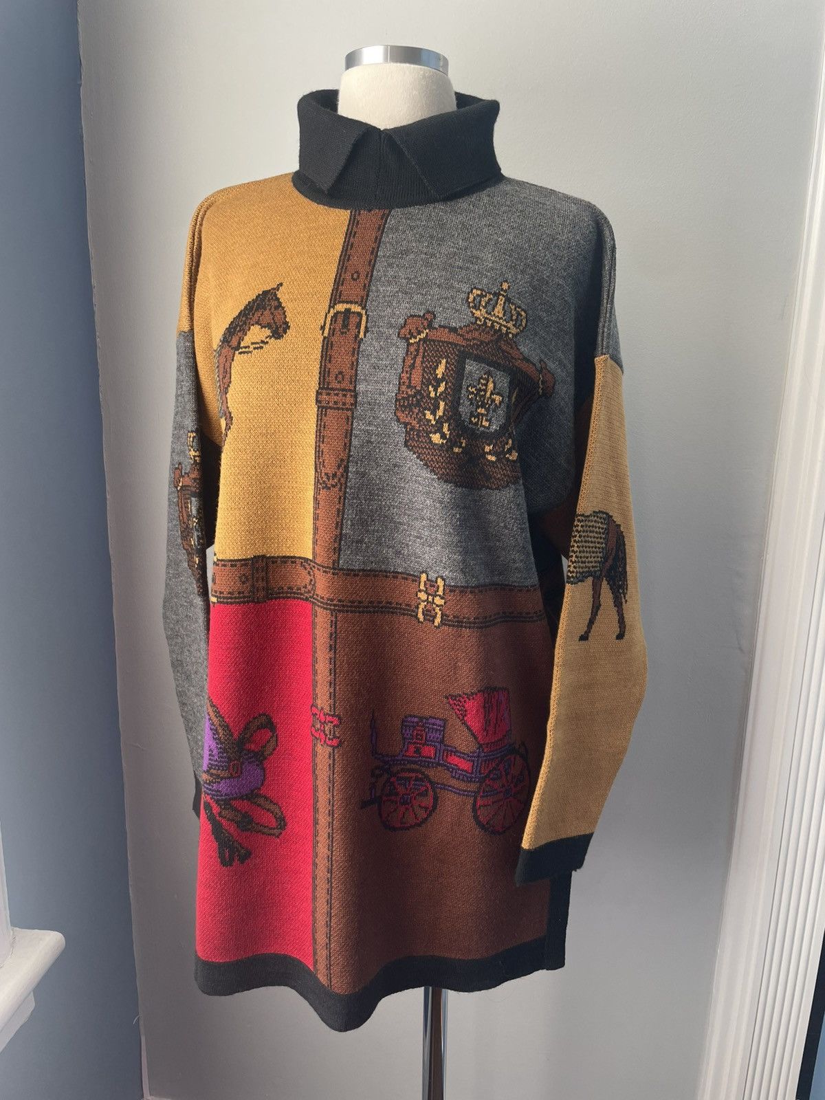 Tricots St. Raphael Tricots St. Raphael Vintage Sweater Equestrian Pullover Wool Size US M / EU 48-50 / 2 - 1 Thumbnail