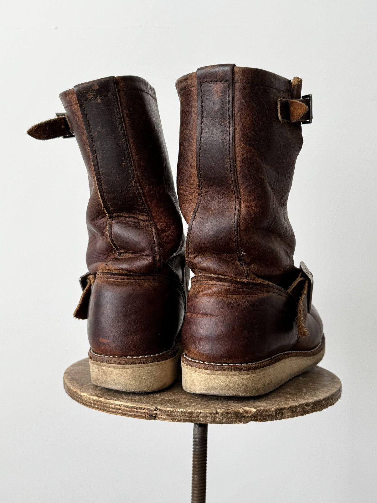 Red Wing Red Wing 2971 USA Engineer Brown Faded Leather Boots Size US 6 / EU 39 - 5 Thumbnail