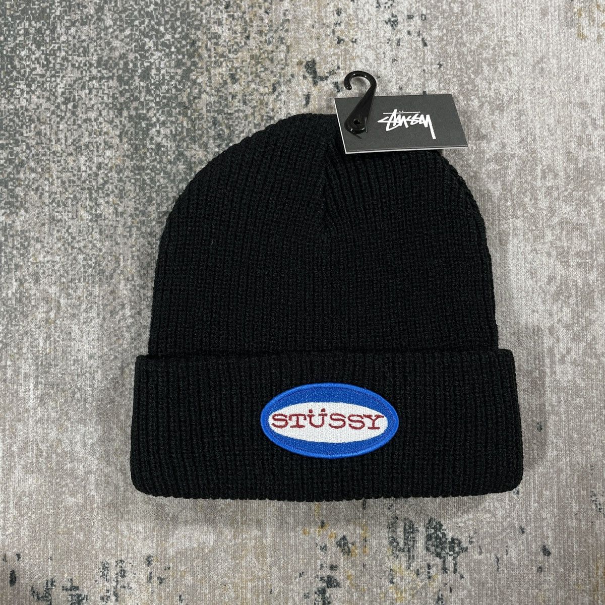 Stussy Stussy Oval Beanie Hat Black Size ONE SIZE - 1 Thumbnail