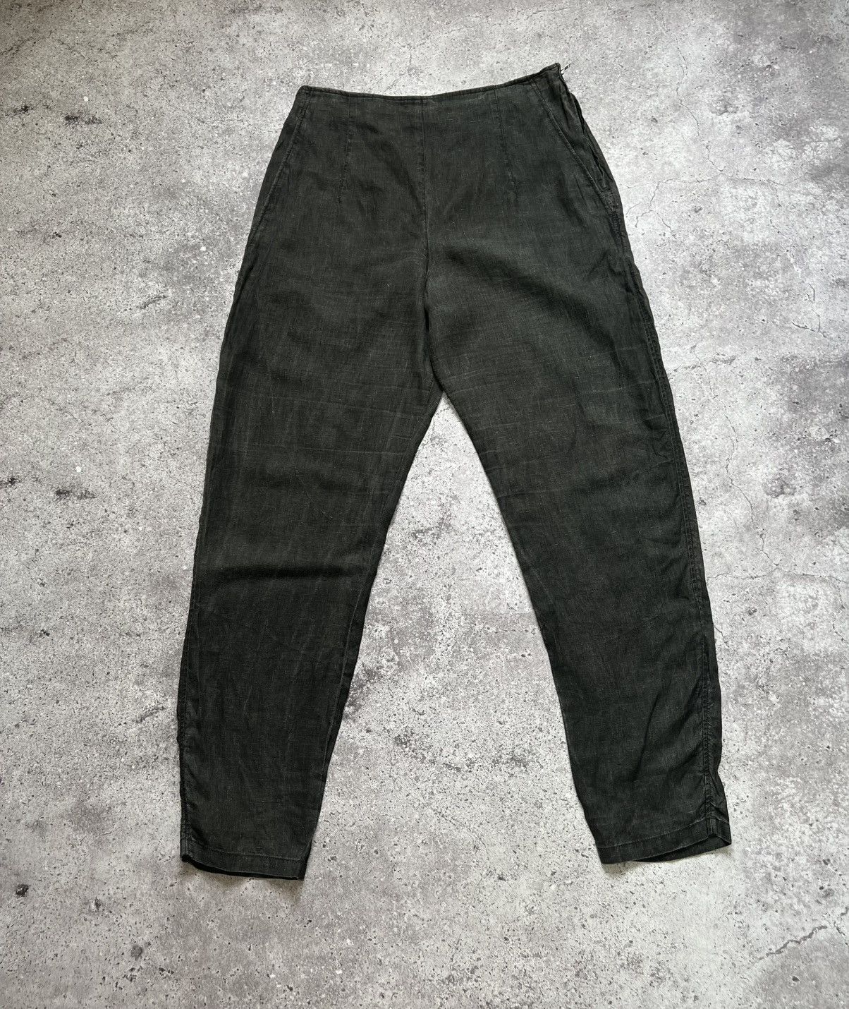 Japanese Brand × OSKA Oska Baggy Linen Pants Trousers Gray Size 26" / US 2 / IT 38 - 1 Thumbnail