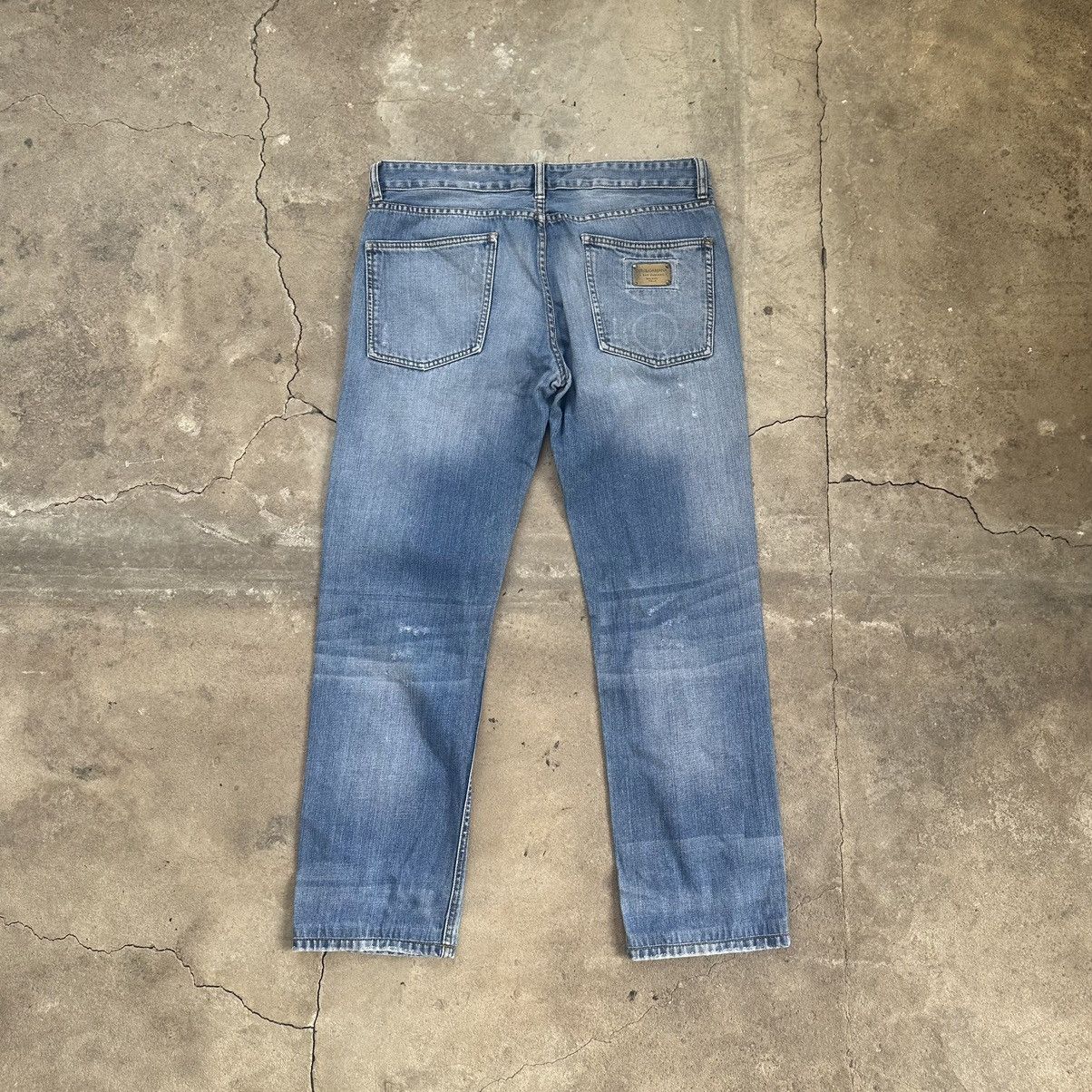 Dolce & Gabbana Dolce & Gabbana D&G 2000s vintage leather patch logo jeans Size US 36 / EU 52 - 1 Thumbnail