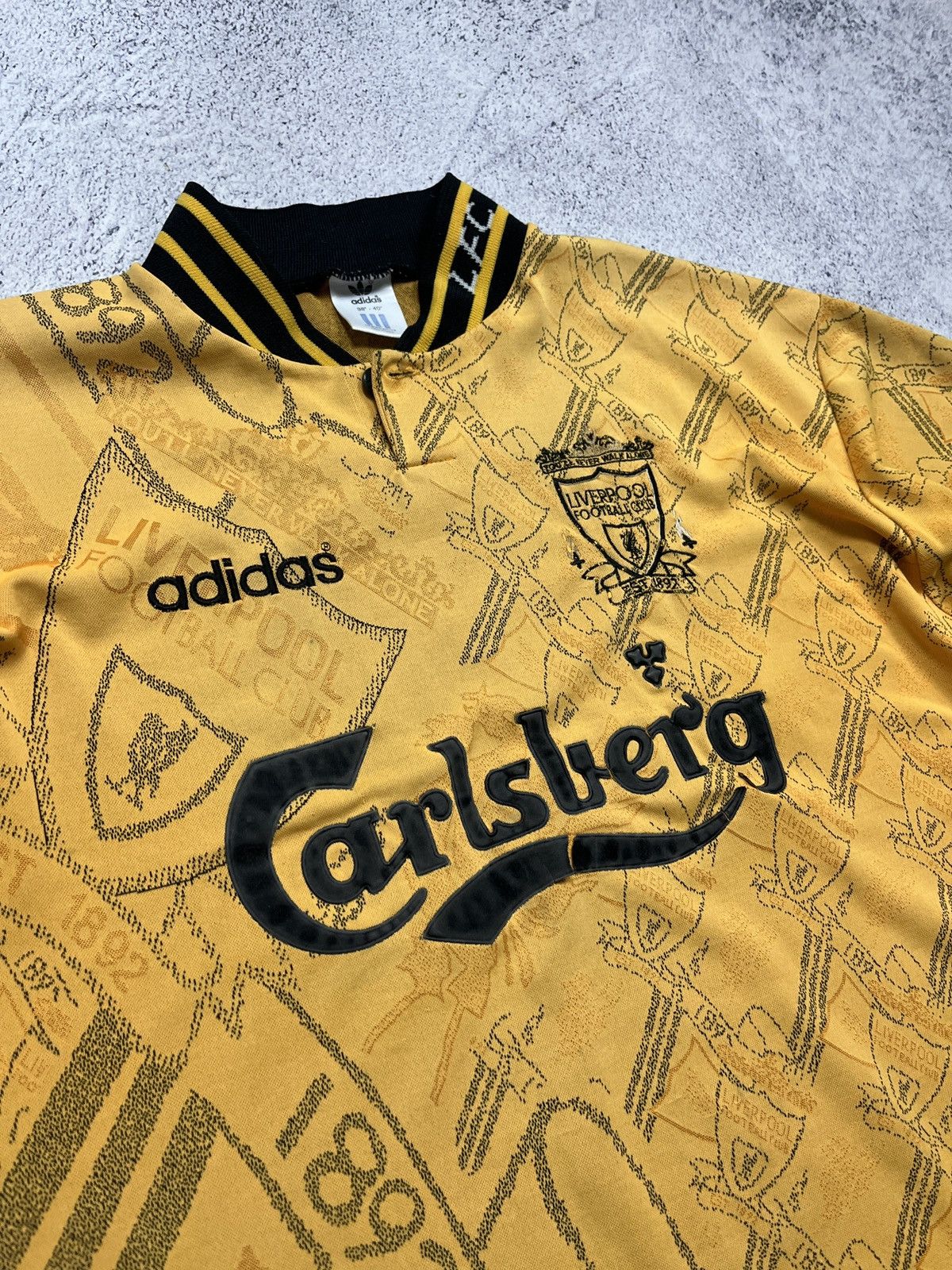 Adidas Vintage Adidas Liverpool 1994 1996 Third Shirt Soccer Jersey Size US M / EU 48-50 / 2 - 3 Thumbnail