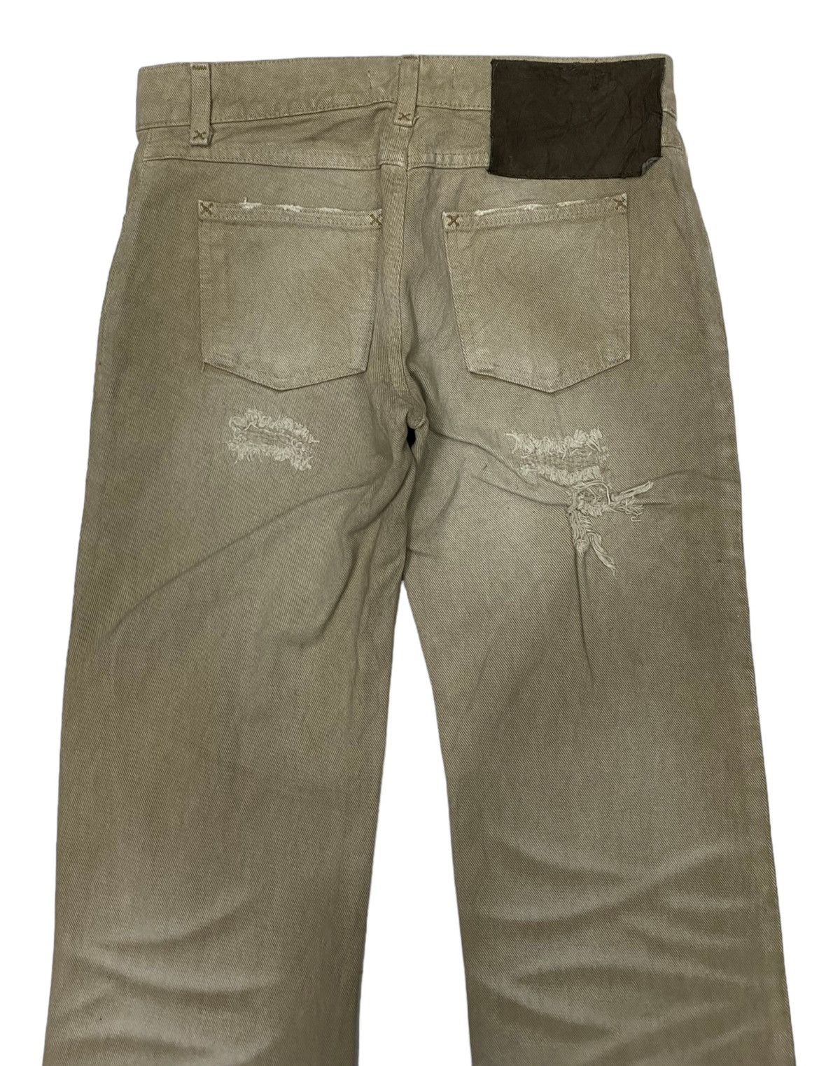 Dolce & Gabbana DOLCE & GABBANA FADED BROWN LOW RISE DISTRESSED DENIM JEANS Size US 30 / EU 46 - 6 Thumbnail