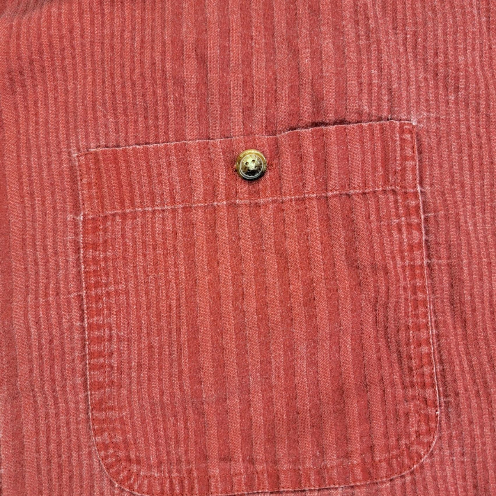 Orvis Orvis Shirt Mens XL Red Corduroy Striped Long Sleeve Button Front Pocket Casual Size US XL / EU 56 / 4 - 3 Thumbnail