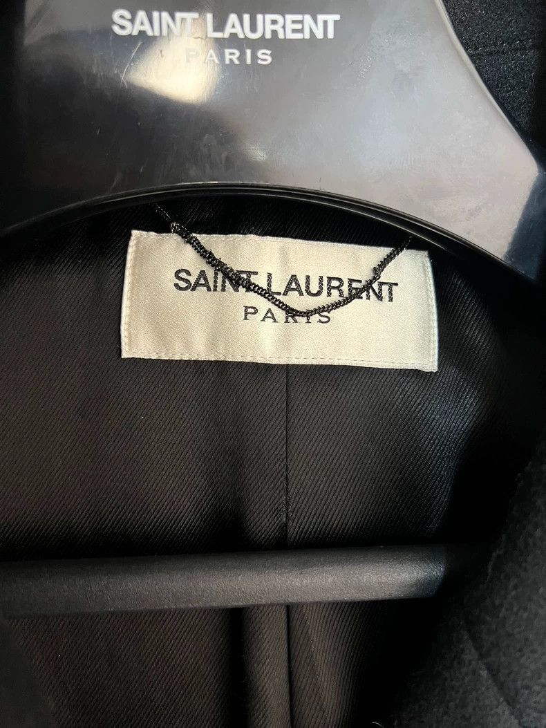 Saint Laurent Paris Saint Laurent Double Breasted Wool Coat-2507 Size US L / EU 52-54 / 3 - 3 Thumbnail