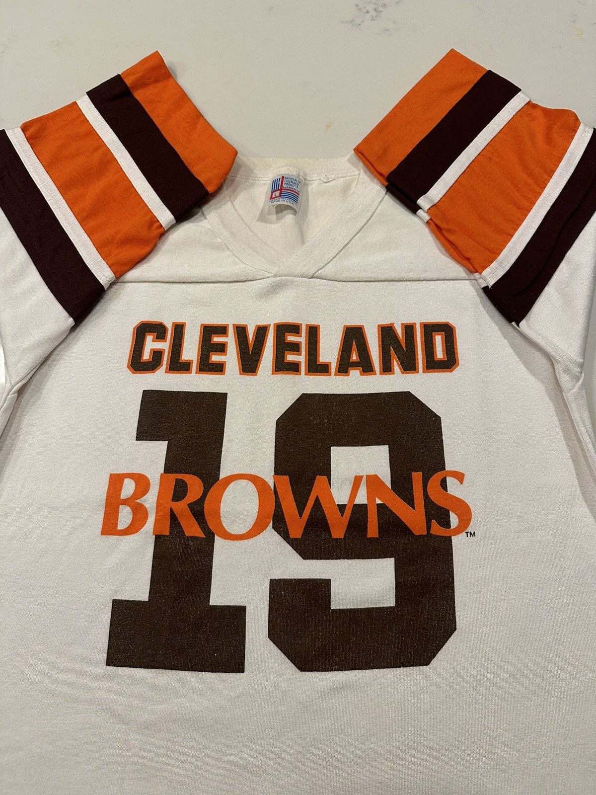 NFL × Vintage Vintage 1980s Cleveland Browns Jersey T-Shirt Size Large USA Size US L / EU 52-54 / 3 - 2 Thumbnail