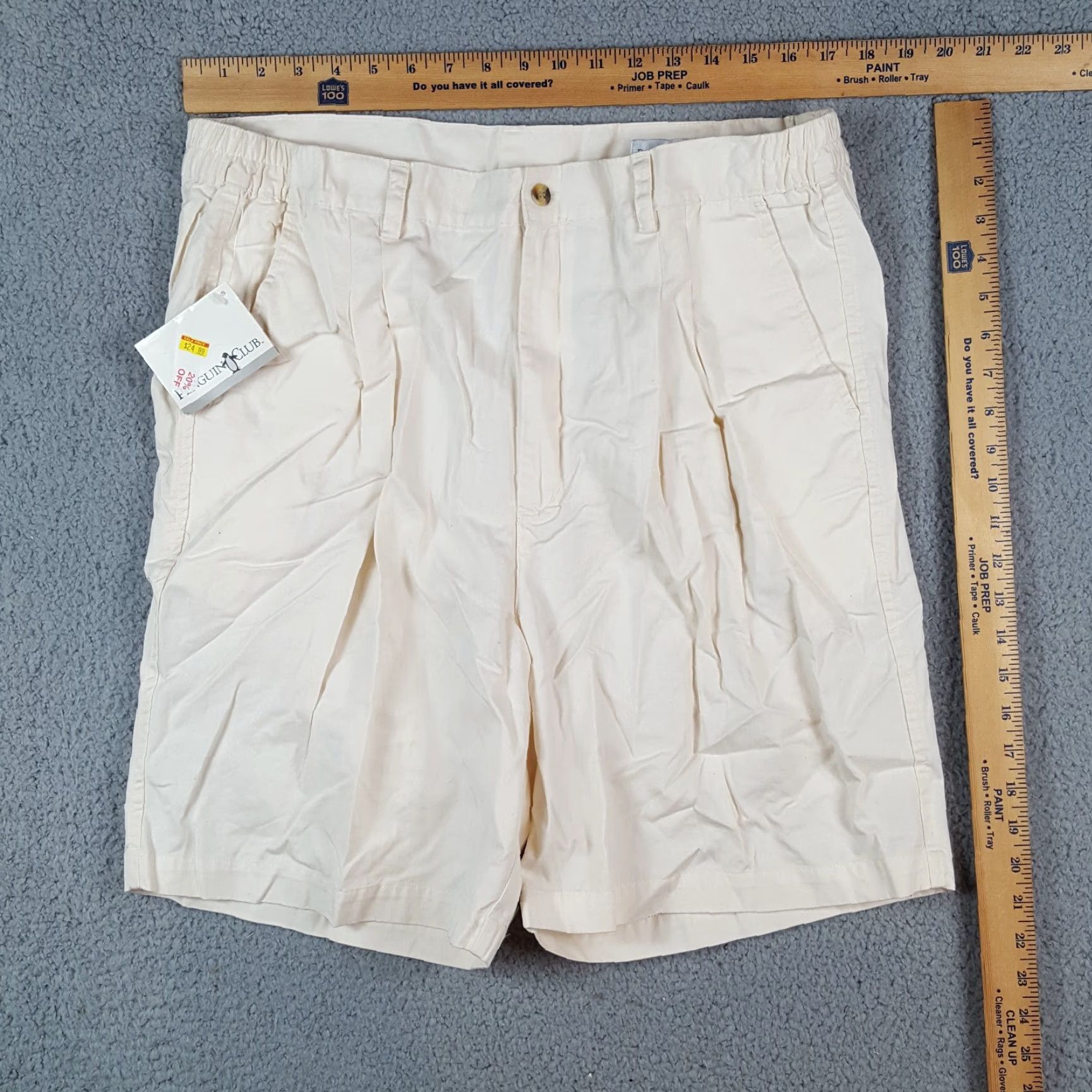 Vintage Vintage Penguin Men's Chino Shorts Size 38 Casual Summer Y2K Retro 90s Golf Size US 38 / EU 54 - 3 Thumbnail