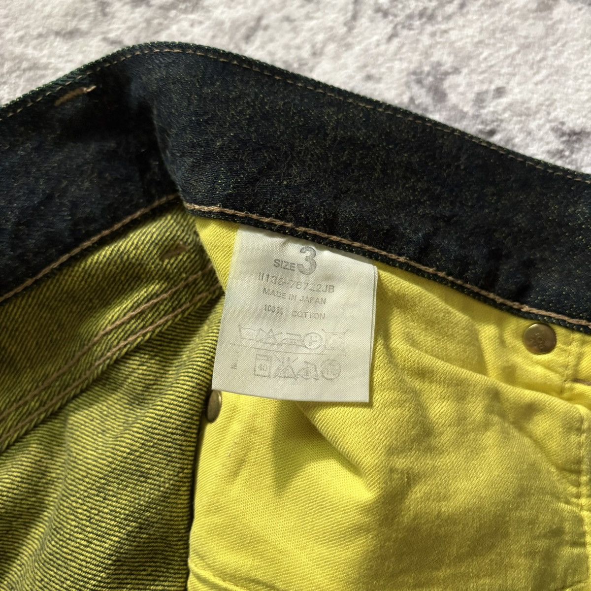 Beauty Beast Beauty:Beast Cross Arrow Print Denim Jeans Dark Green | 3 Size US 32 / EU 48 - 7 Thumbnail