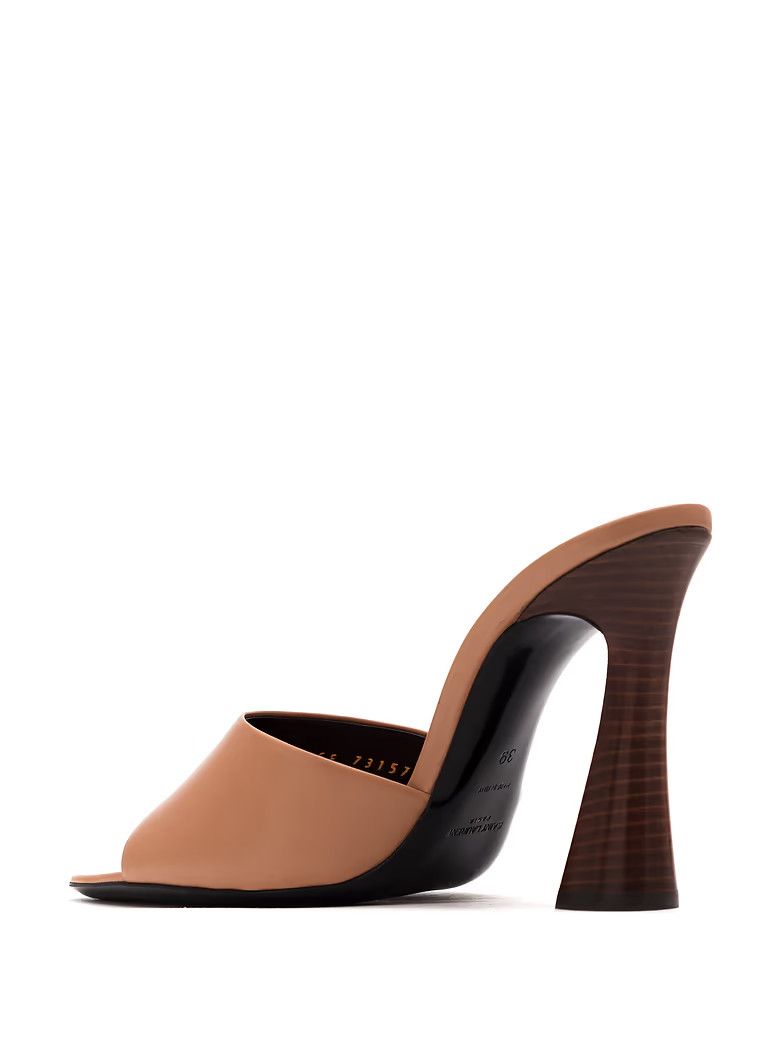 Saint Laurent Paris oc11z1225 731579 Suite Mules in Shiny Leather in Brown Size US 11.5 / IT 41.5 - 3 Thumbnail