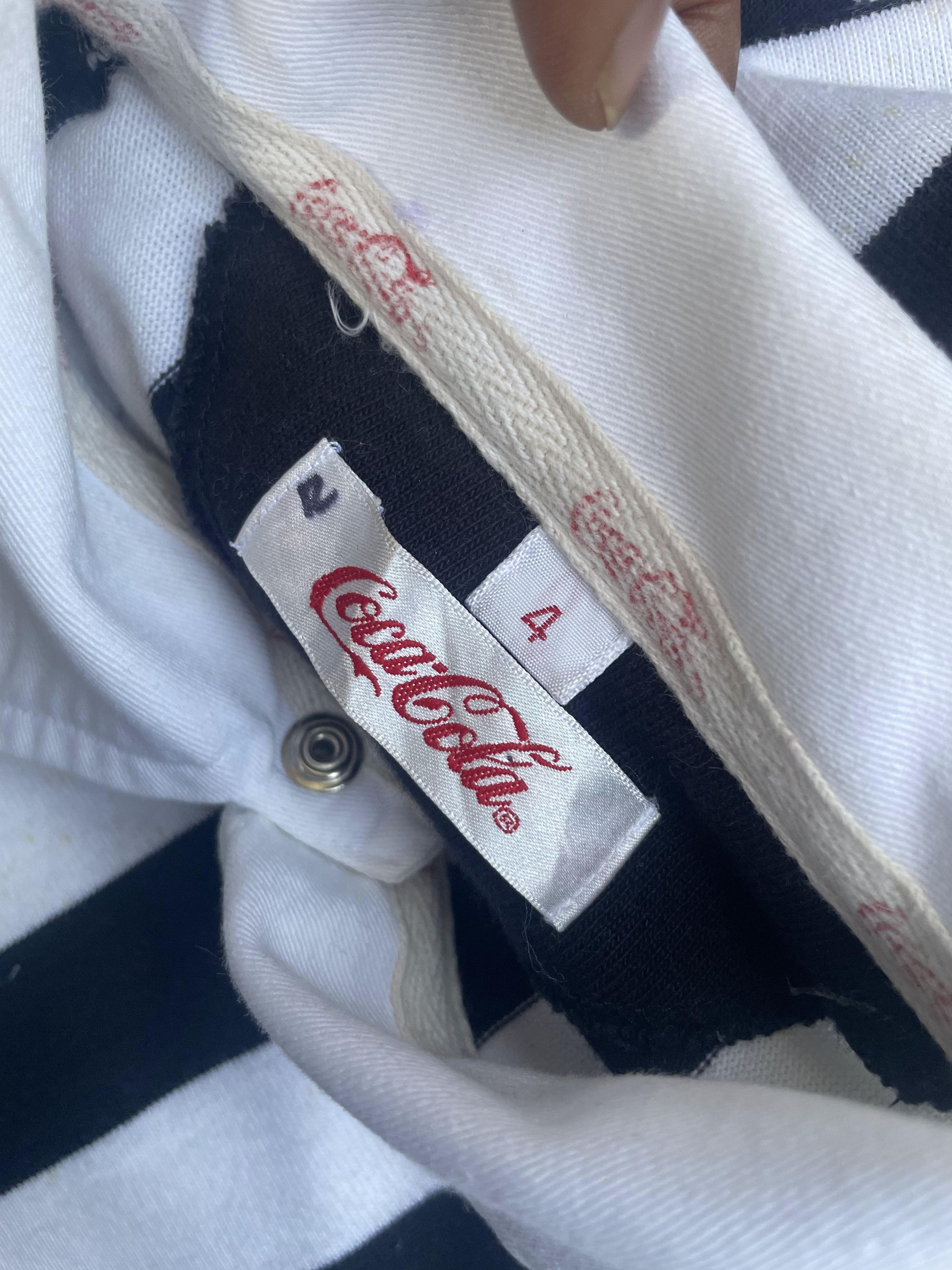 Coca Cola Vintage 90's Coca Cola Refree Rugby Jersey Size US L / EU 52-54 / 3 - 7 Thumbnail