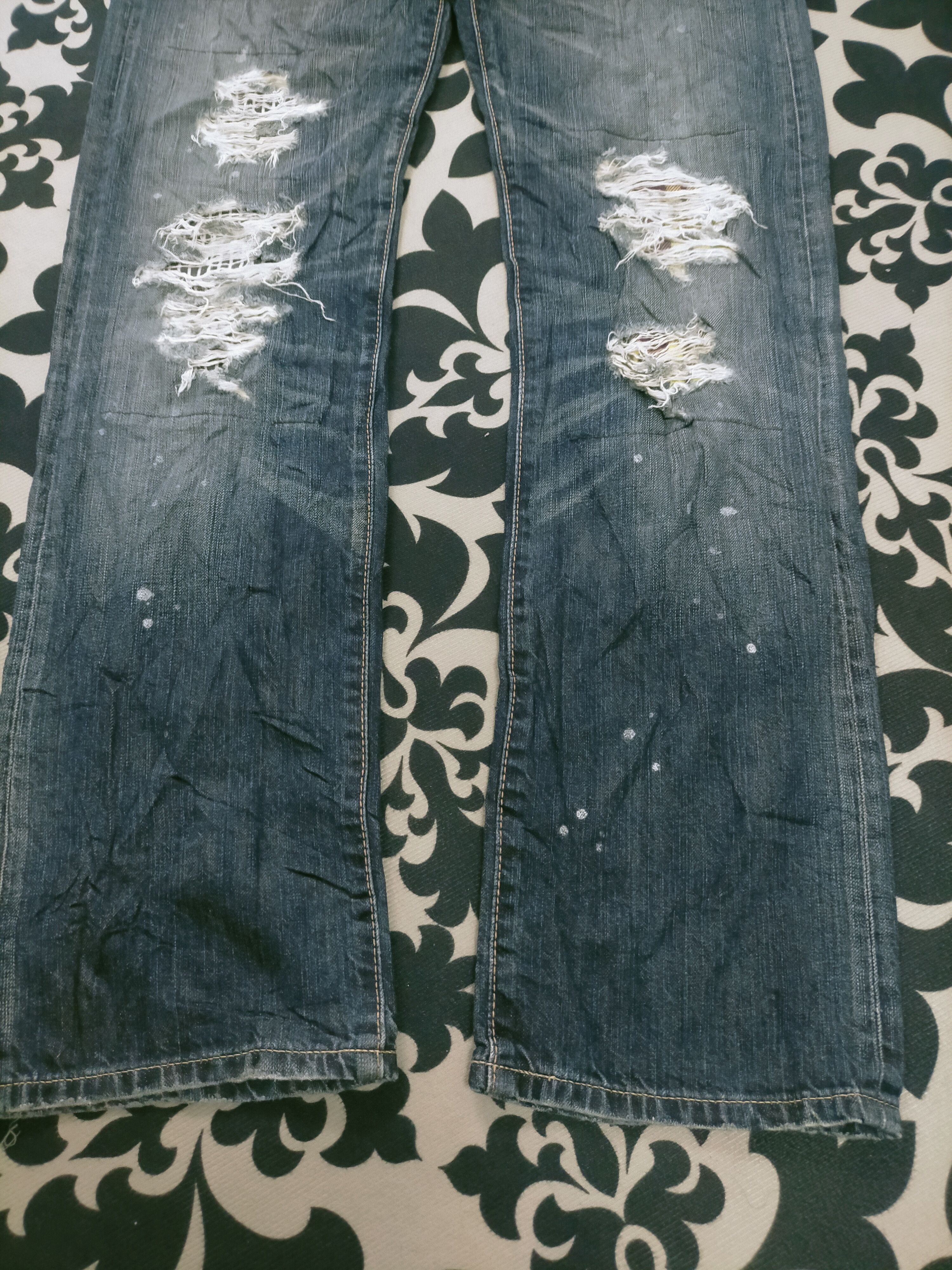 Edwin × Seditionaries 🔥 Distressed 🔥 Edwin 503VG Kurt Cobain Style Jeans Size US 30 / EU 46 - 8 Thumbnail