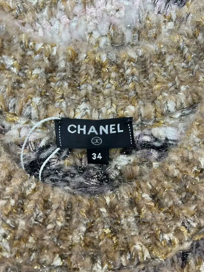 Chanel Chanel Forest series tweed irregular sweater dress Size XXS / US 00 / IT 34 - 5 Thumbnail