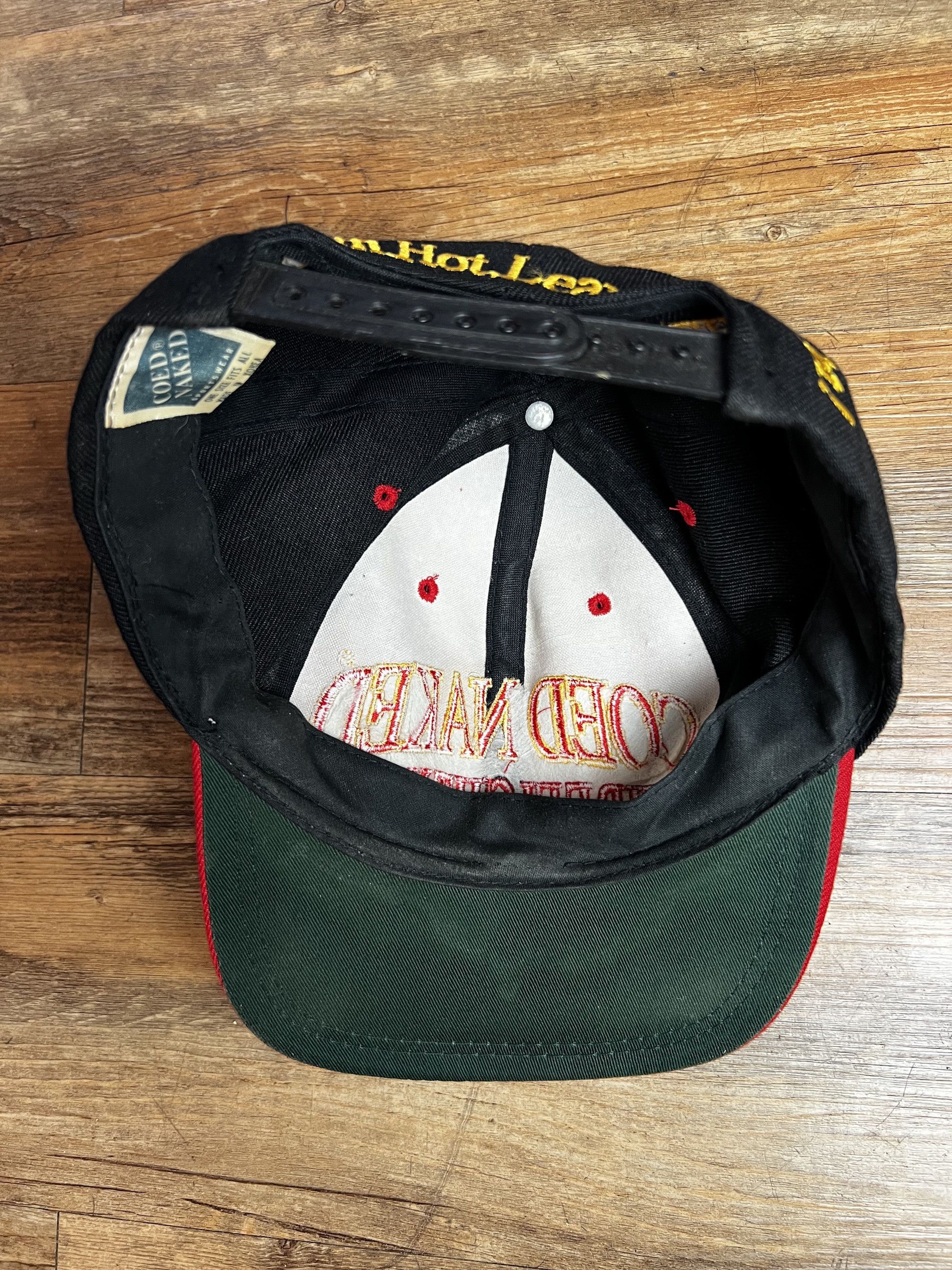 Vintage Vintage 1990's Coed Naked Sportswear - Firefighting Snapback Size ONE SIZE - 10 Thumbnail