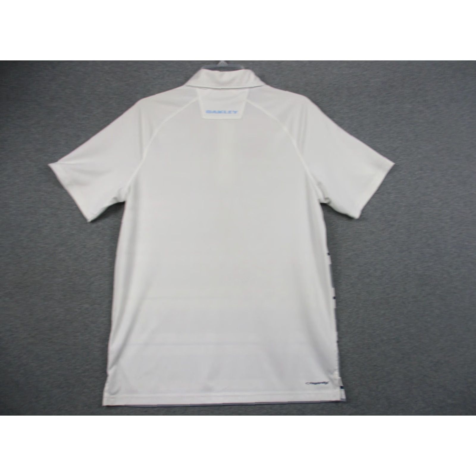 Oakley VINTAGE Oakley Hydrolix Sport Golf Polo Shirt Men's Small Gray White Stretch Size US S / EU 44-46 / 1 - 4 Thumbnail