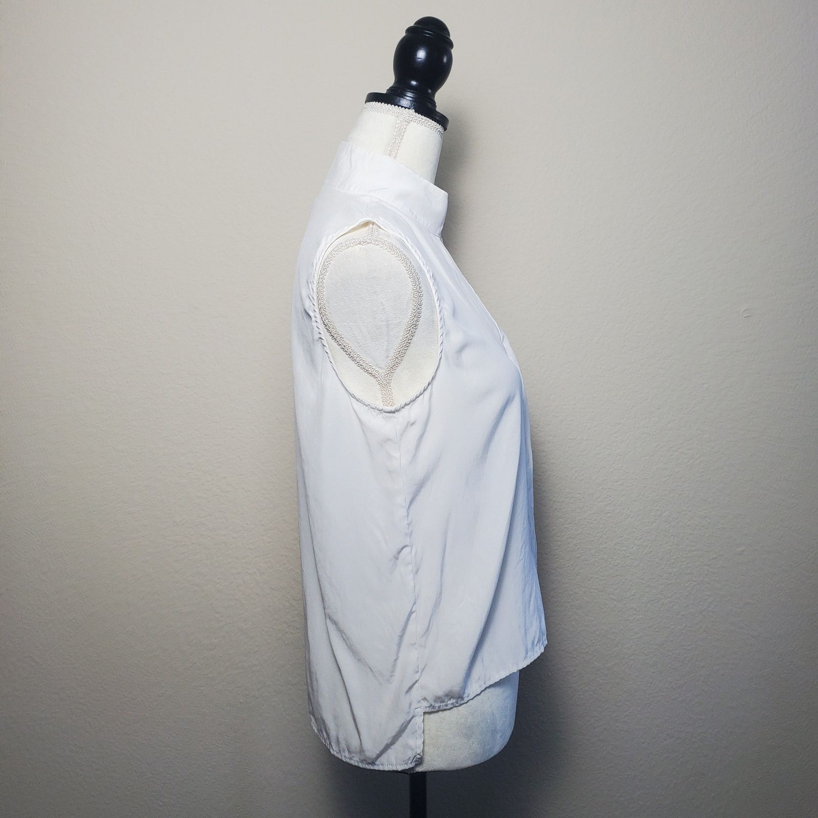 Frame Frame White Silk Tank Top Small Size L / US 10 / IT 46 - 3 Thumbnail