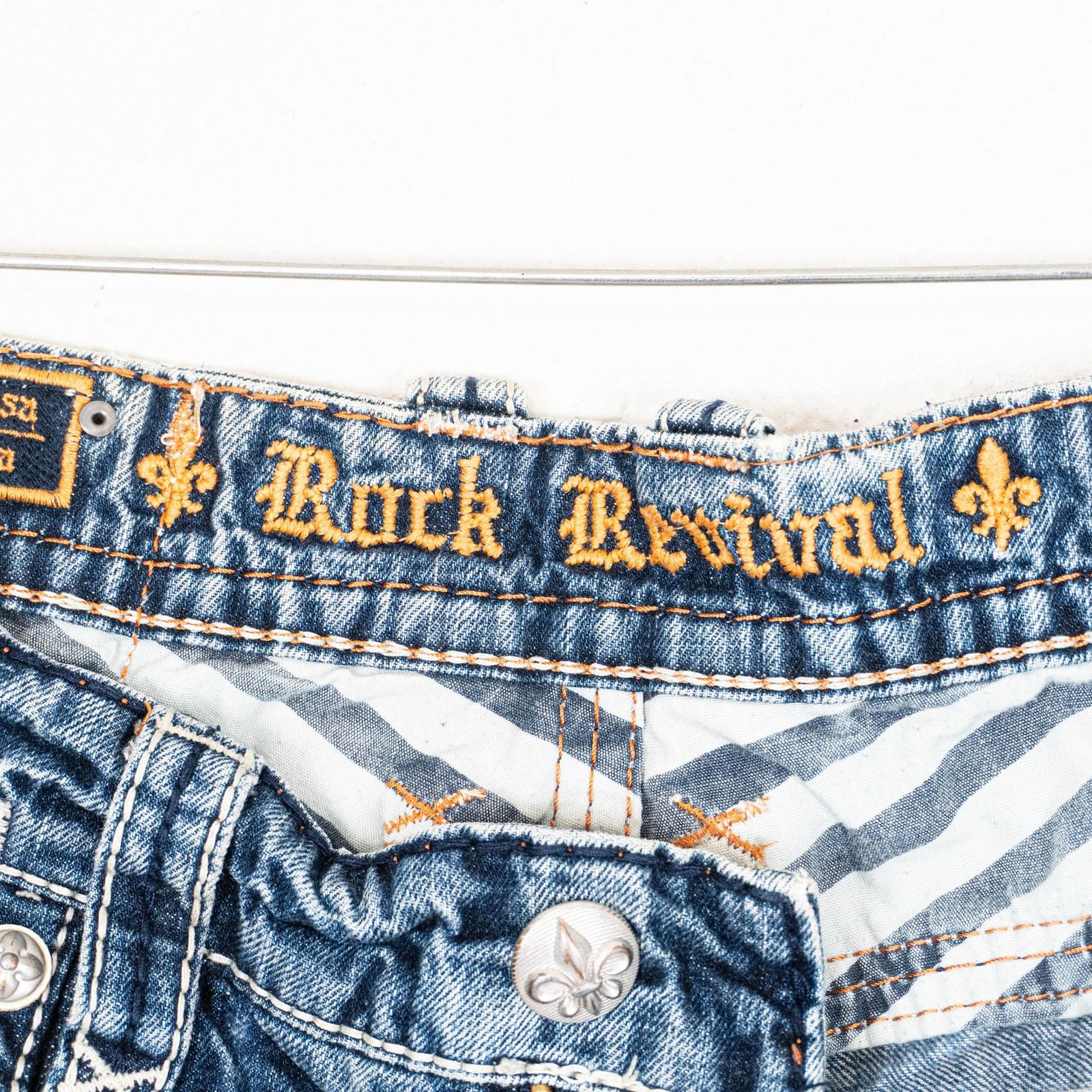 Rock Revival Rock Revival Ethan Straight Denim Jeans ripped Distressed 33 Size US 33 - 8 Thumbnail
