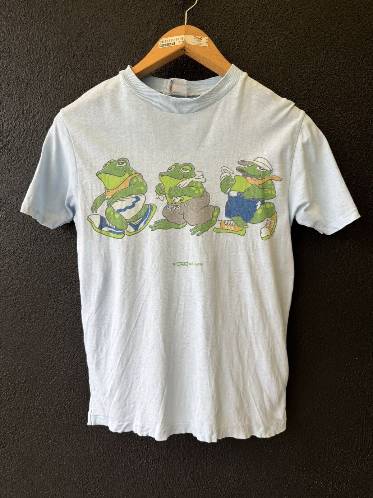 Vintage Vintage 70s/80s Three Frogs Graphic Tee Single Stitch Size US S / EU 44-46 / 1 - 1 Thumbnail