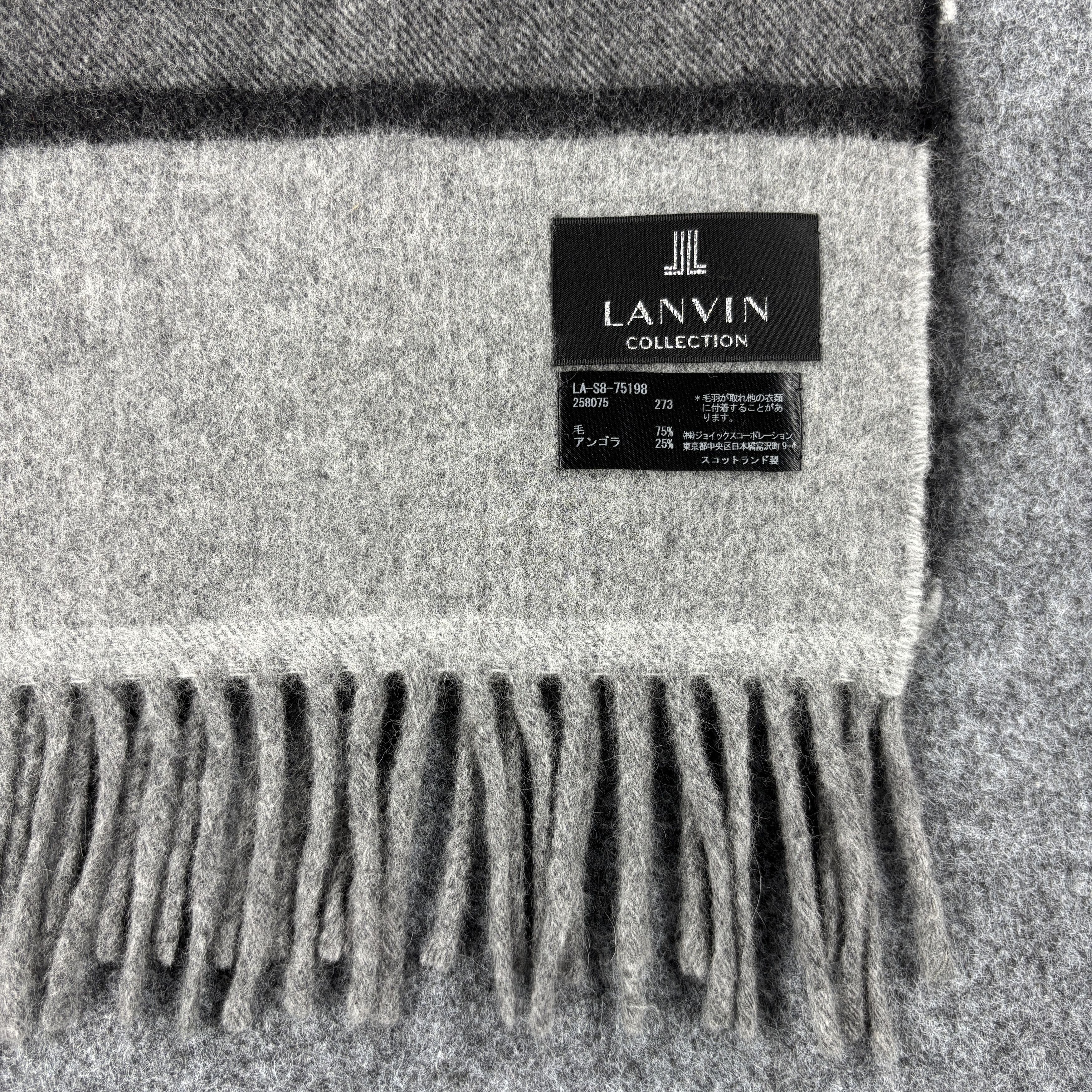 Lanvin × Vintage GF10722 Lanvin Scarf Neck Wear Muffler Nova Check Size ONE SIZE - 3 Thumbnail
