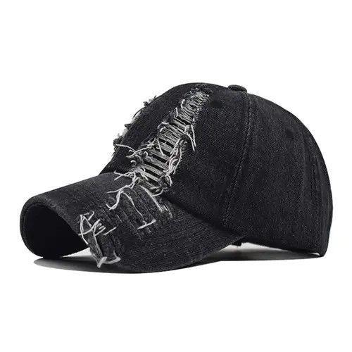 VIBE Yukari x Mirei Distressed Baseball Cap Washed y2k Size ONE SIZE - 1 Thumbnail