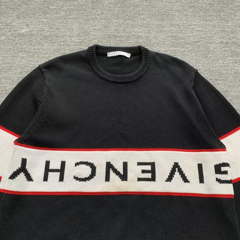 Givenchy Givenchy Black Large Logo Sweater / XL Size / Size US XL / EU 56 / 4 - 3 Thumbnail