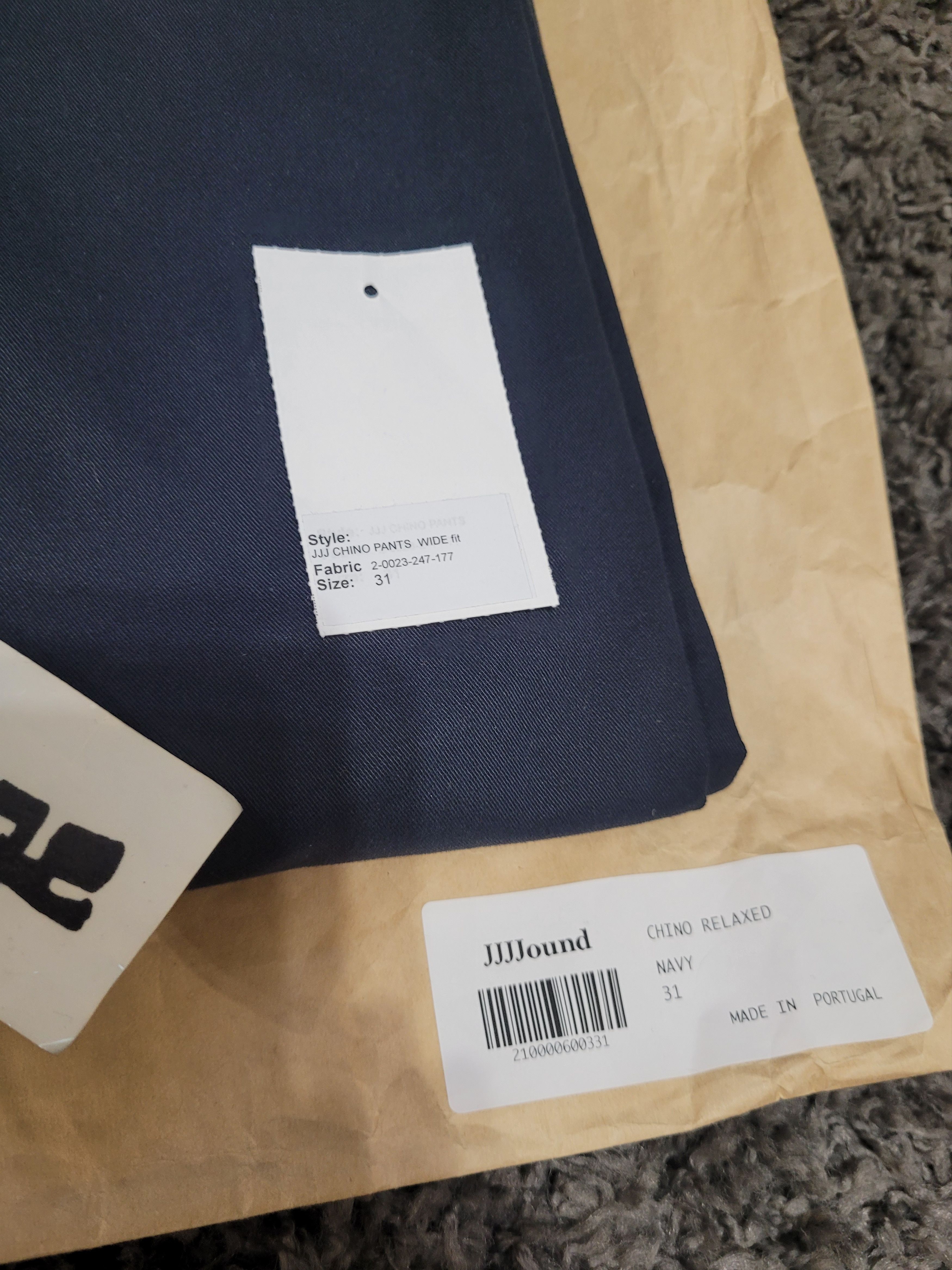 JJJJound JJJJOUND RELAXED CHINO PANTS NAVY Size US 31 - 6 Thumbnail