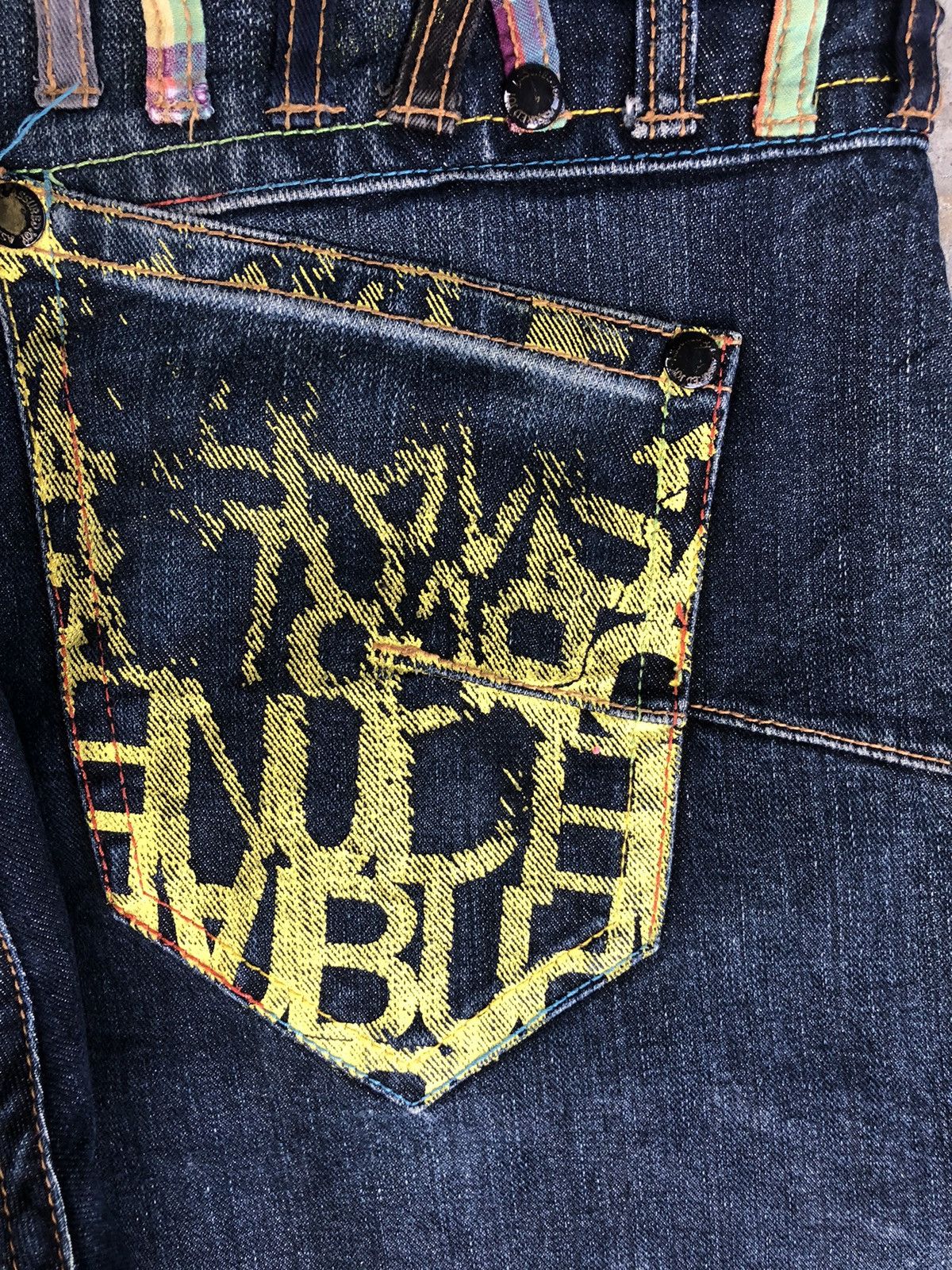 Hysteric Glamour Japanese Plsntiful Double Waist Distressed Jeans Size US 31 - 15 Thumbnail